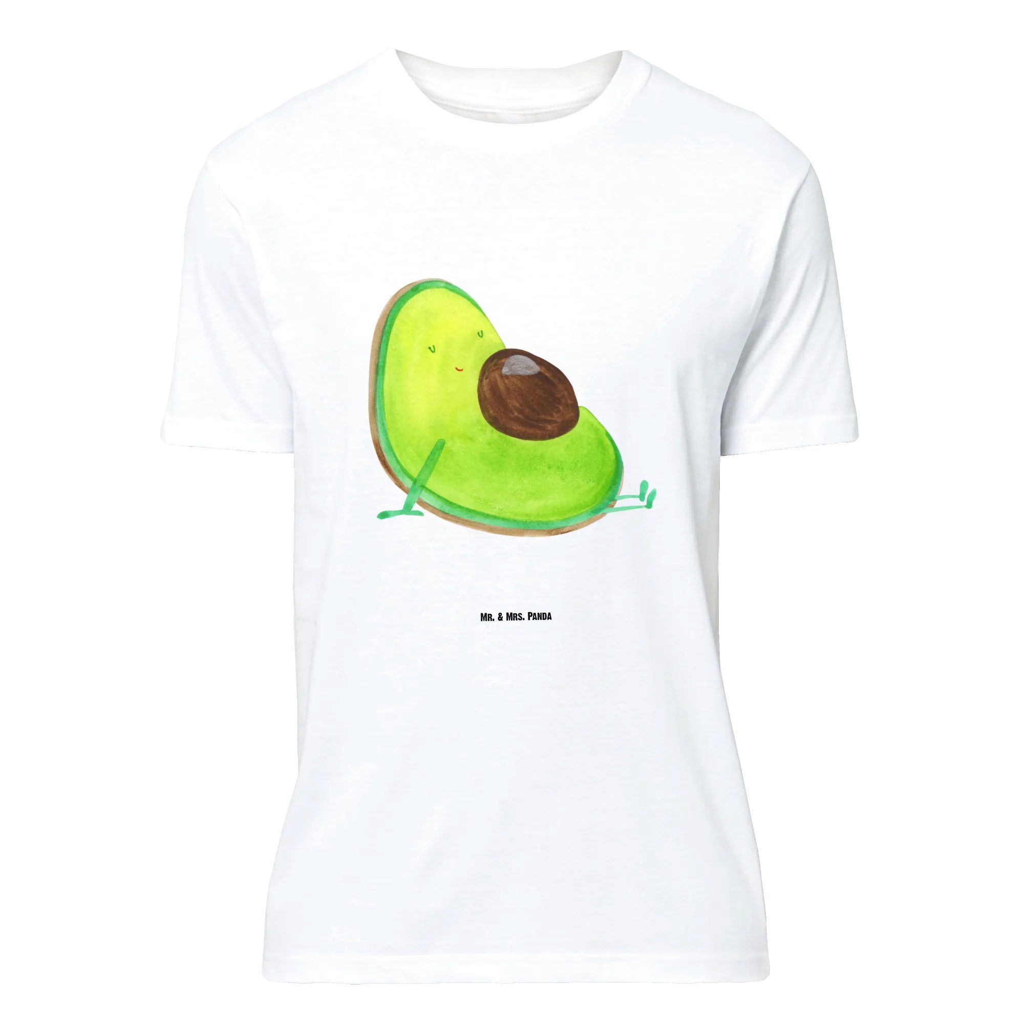 Mr. & Mrs. Panda T-Shirt Avocado Schwangerschaft, Размер XL T-Shirt, Weiß, Liebe, erstes Kind, (Packung, 1-tlg) Junggesellenabschied Frauen Jubiläum