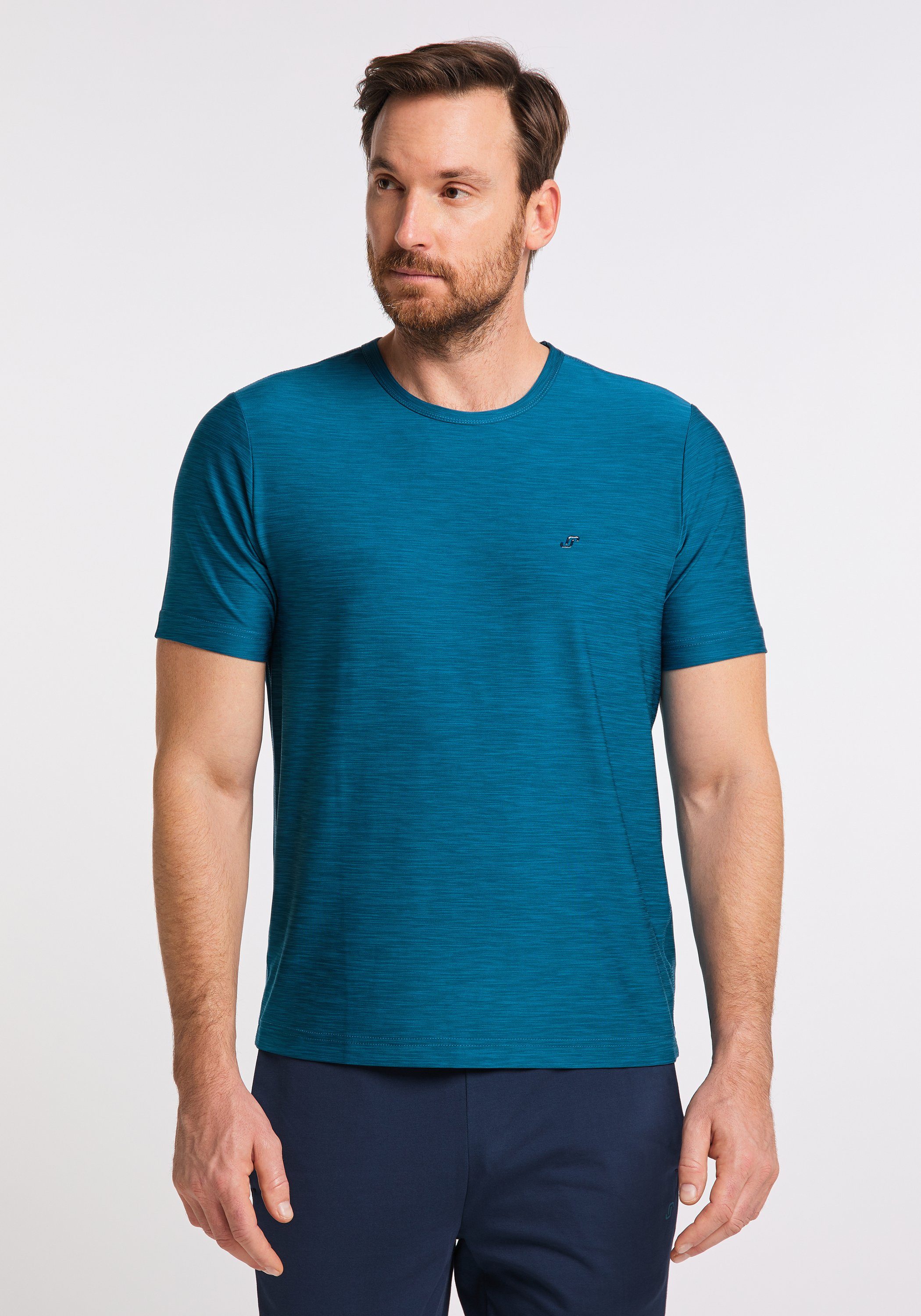 & deep Joy Sportswear T-Shirt melange FUN VITUS T-Shirt turquoise JOY