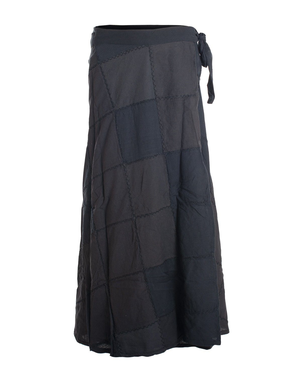 Vishes Wickelrock Langer Patchwork-Rock Wickel-Rock Wickel-Kleid günstig online kaufen