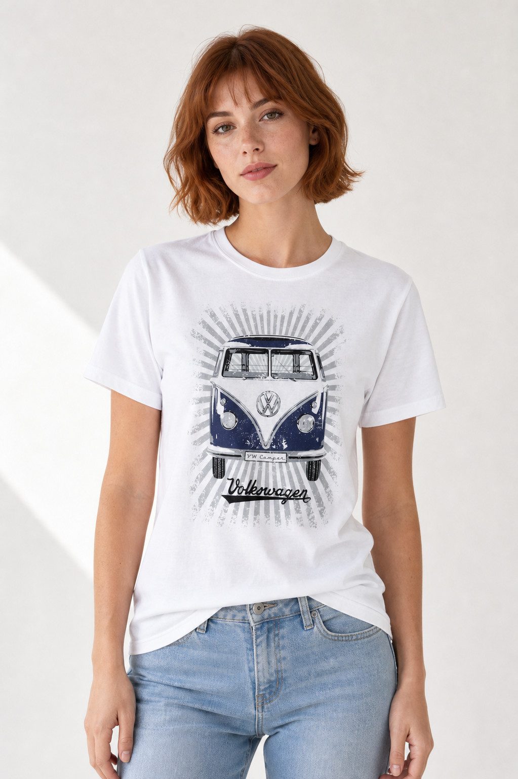 VW Collection by BRISA Kurzarmshirt Volkswagen Unisex T-Shirt Rundhalsausschnitt