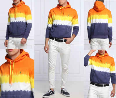 Ralph Lauren Sweatshirt POLO RALPH LAUREN Tie-dye Stripe Hoodie Sweater Kapuzen Sweatshirt Pul