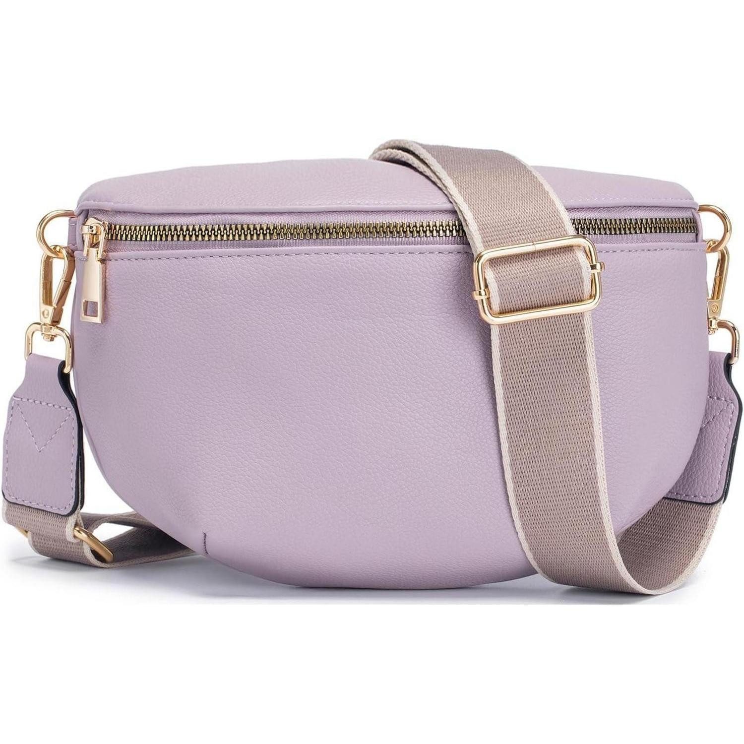 Umhängetasche Kleine Damen Umhängetasche RFID Veganes PU Leder Crossbody Brusttasche