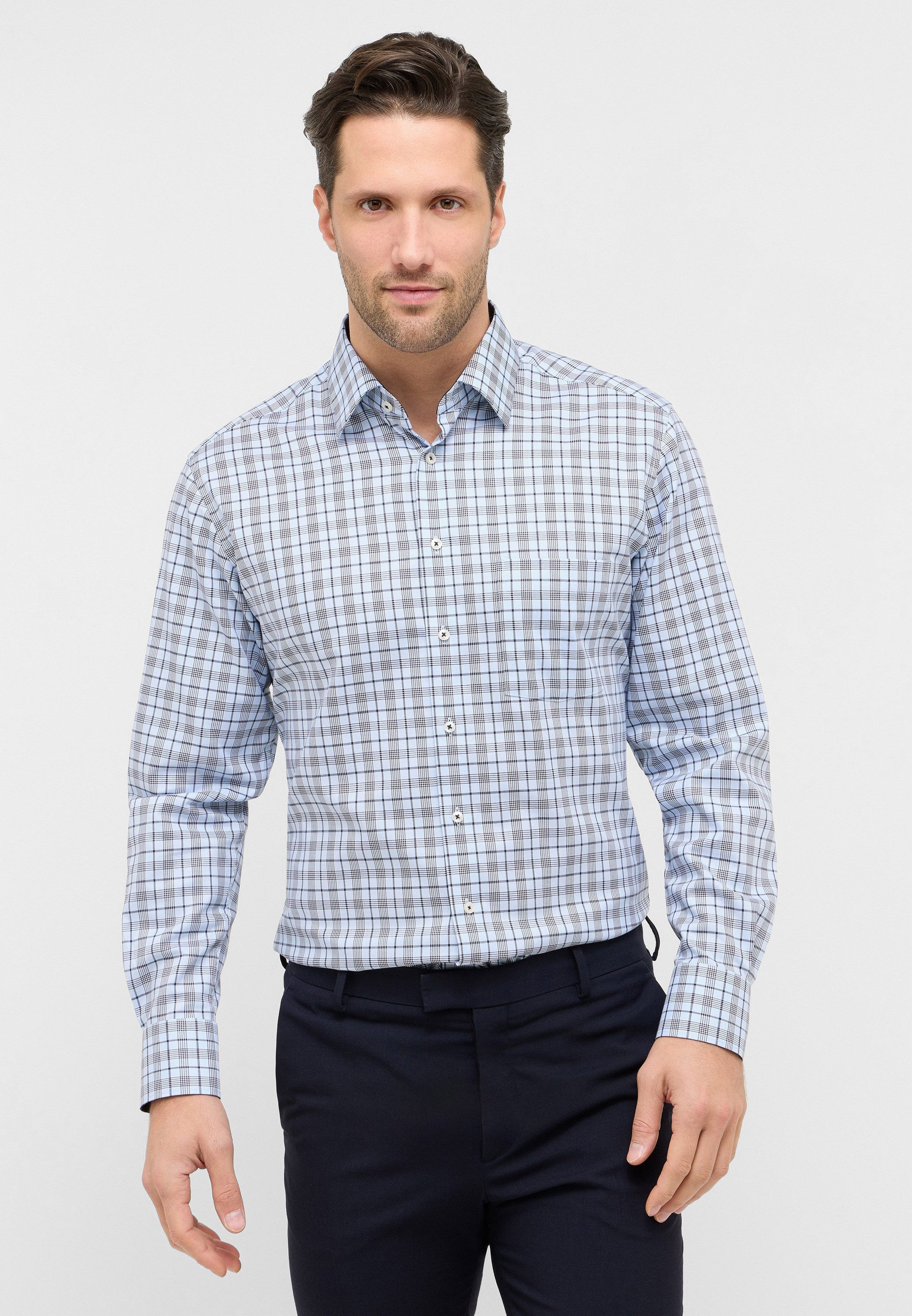 Eterna Langarmhemd MODERN FIT NON IRON (bügelfrei) günstig online kaufen