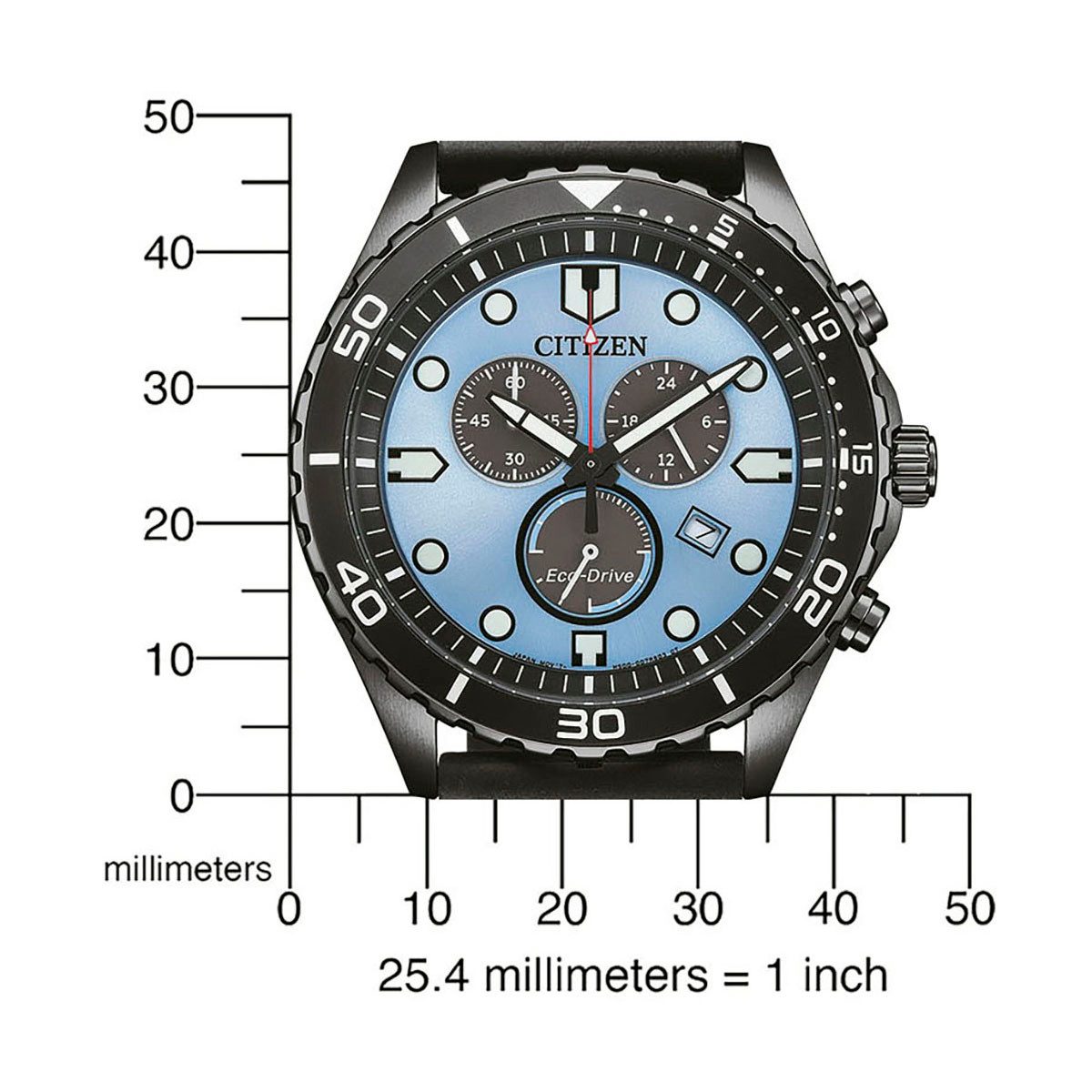 Citizen Chronograph AT2567-18L, Armbanduhr, Herrenuhr, Solar, Stoppfunktion, Edelstahlarmband