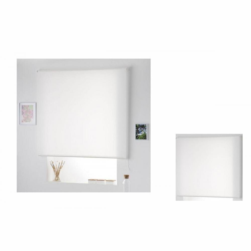 Gardine 140 x 175 cm Lichtdurchlässige Jalousie Naturals Weiß Rollo Fenster Ve, Naturals