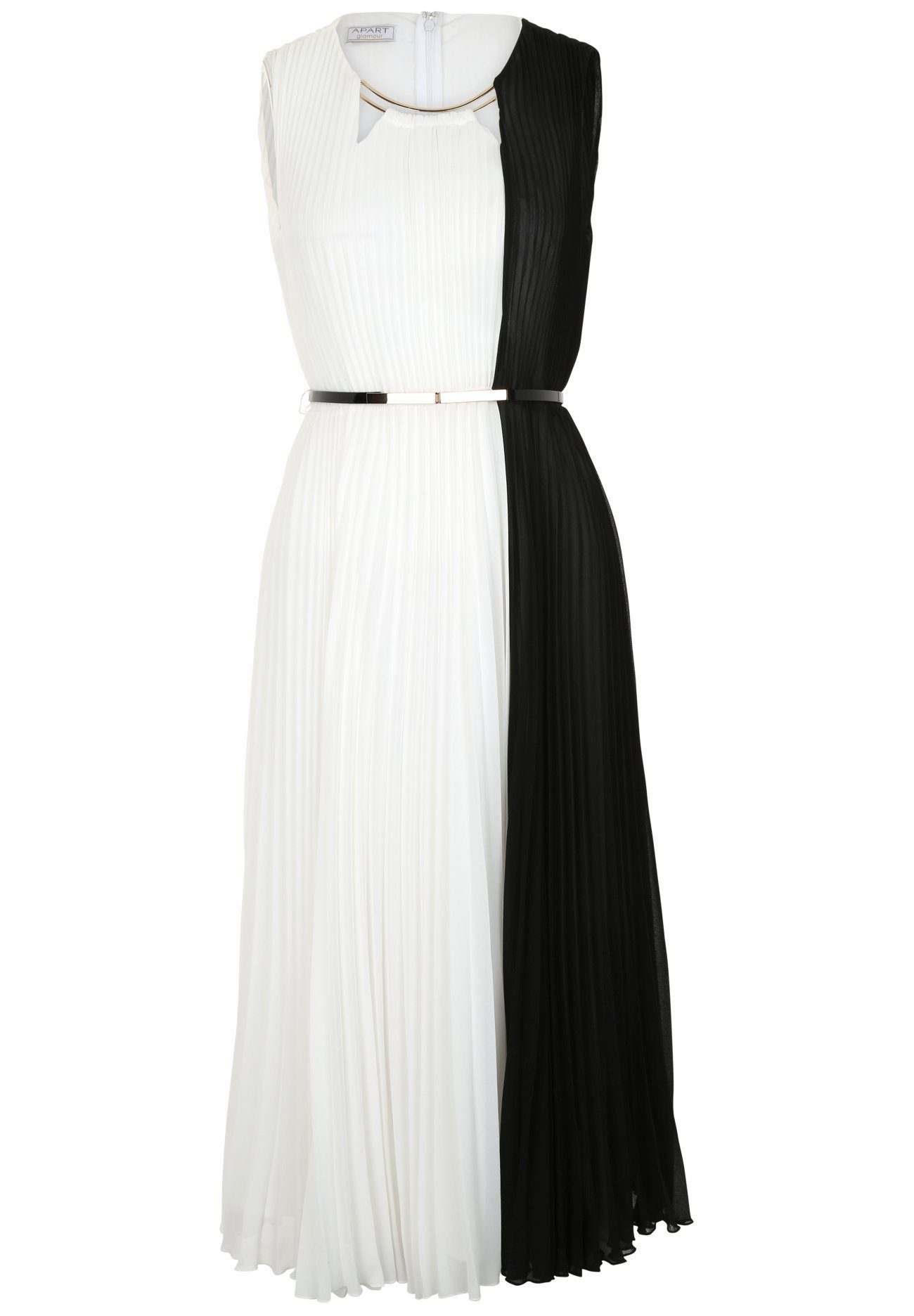 Apart Plisseekleid mit Cutouts, zweifarbiges Abendkleid mit Taillengürtel  online kaufen | OTTO