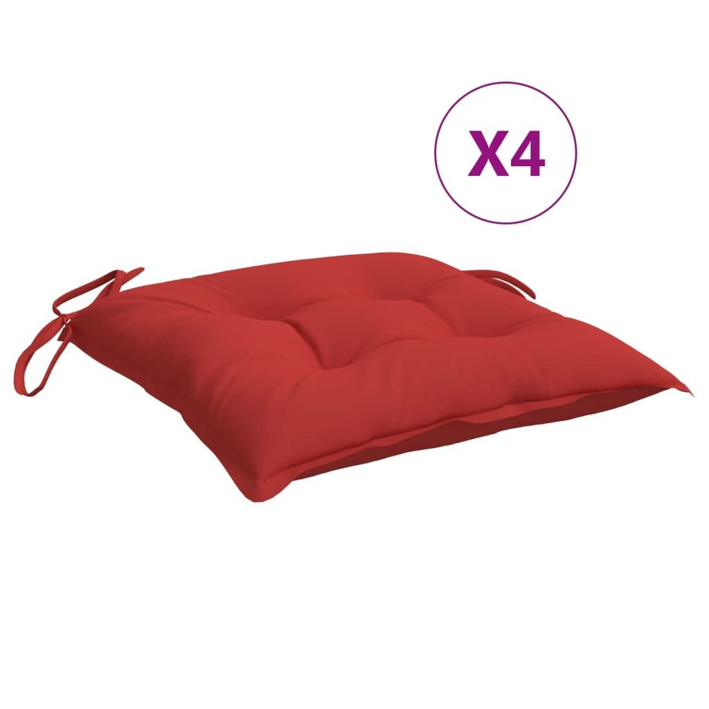 vidaXL Sitzauflage Stuhlkissen 4 Stk. Rot günstig online kaufen