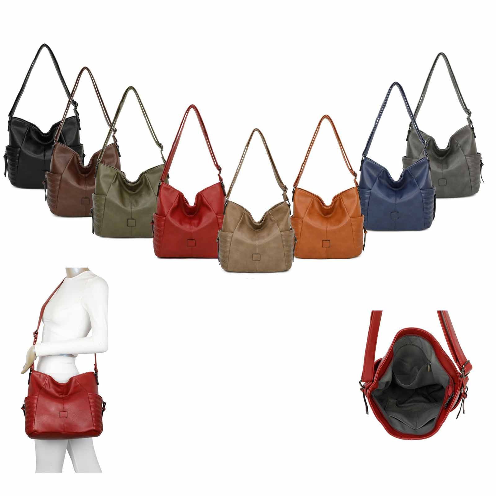 ITALYSHOP24 Schultertasche Damen Tasche Shopper CrossOver, als Handtasche, günstig online kaufen