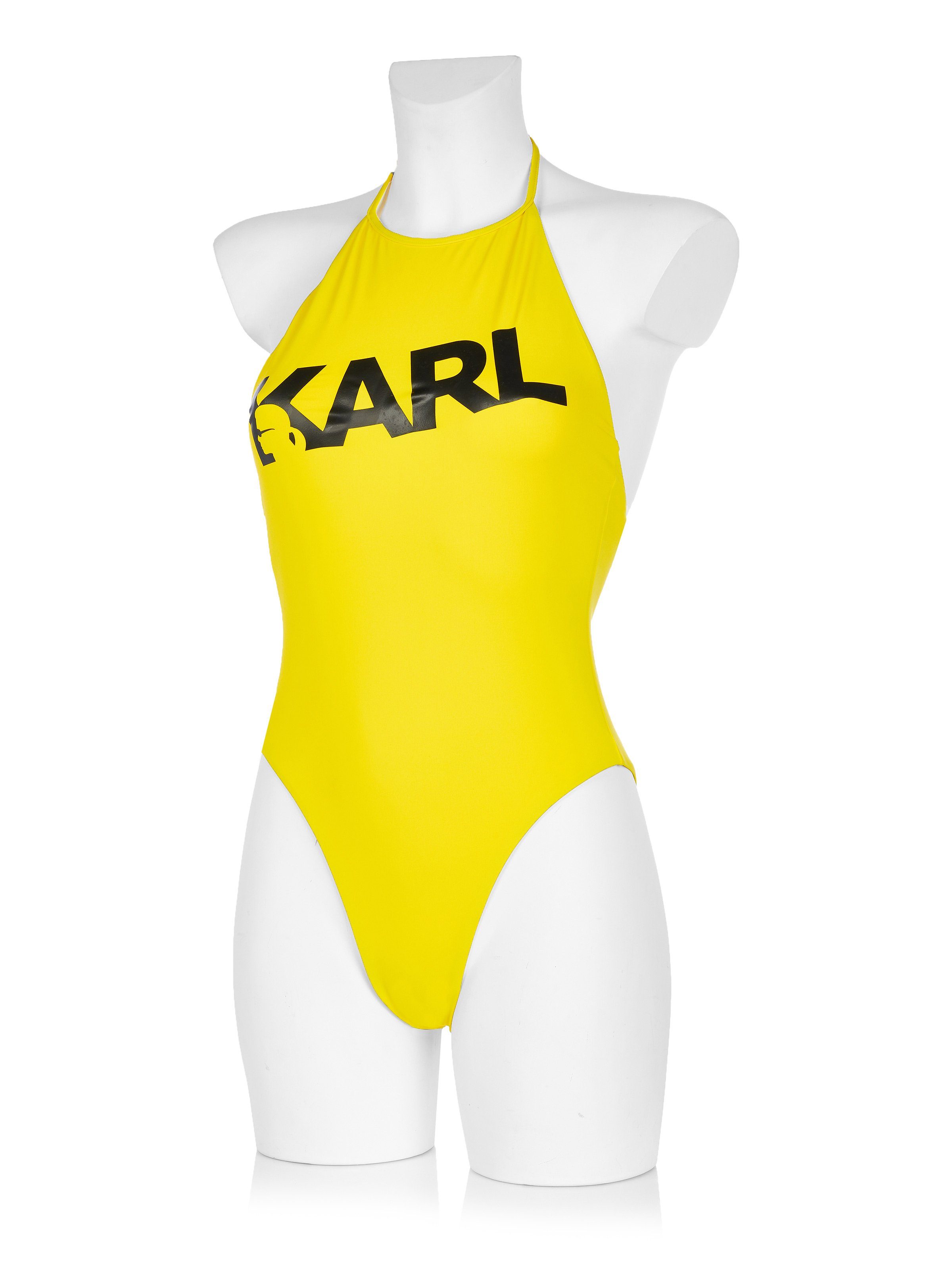 KARL LAGERFELD Badeanzug Karl Lagerfeld Badeanzug gelb