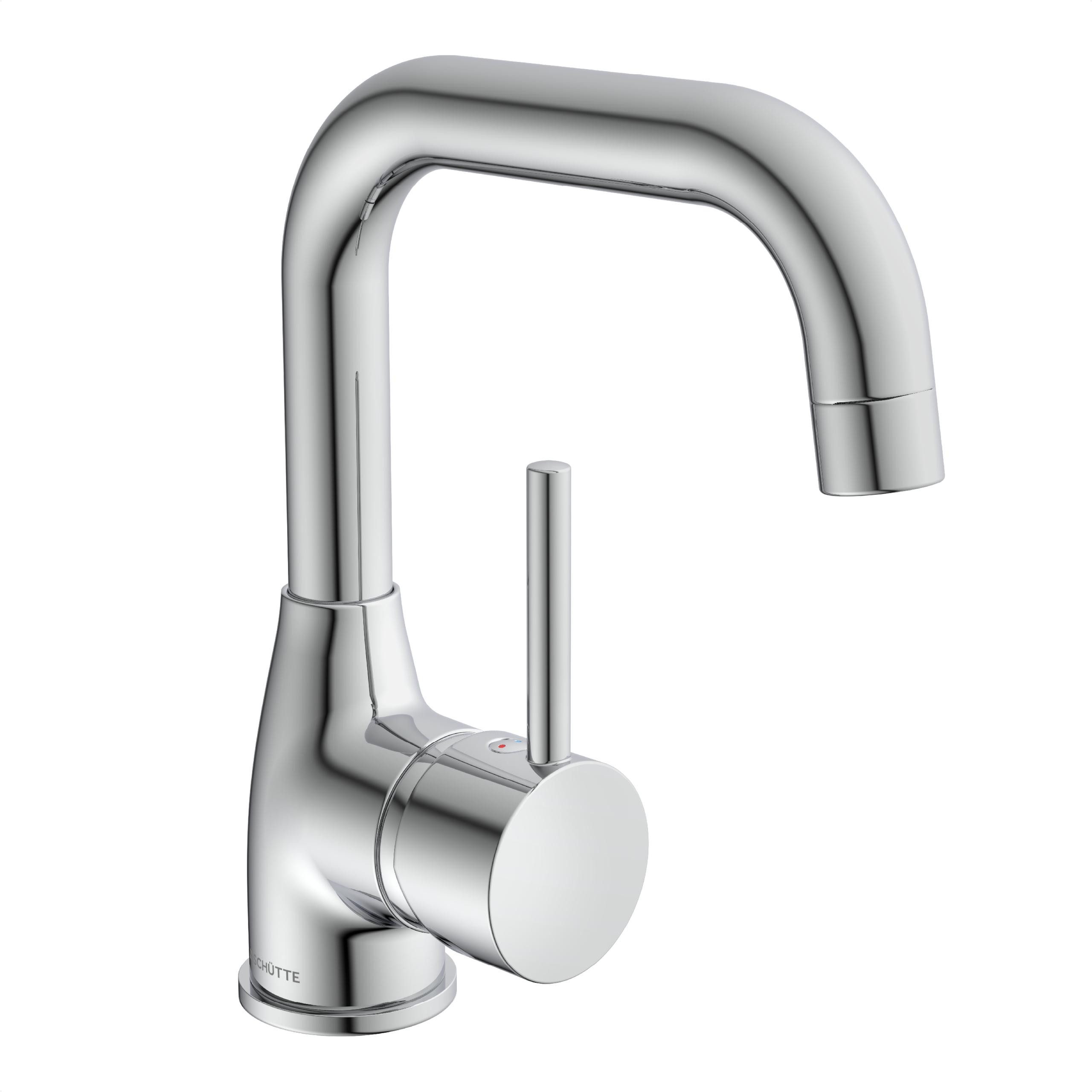 Schütte Waschtischarmatur RAVENNA chrom schwarz Pop-up Ablauf, Kartusche, M günstig online kaufen