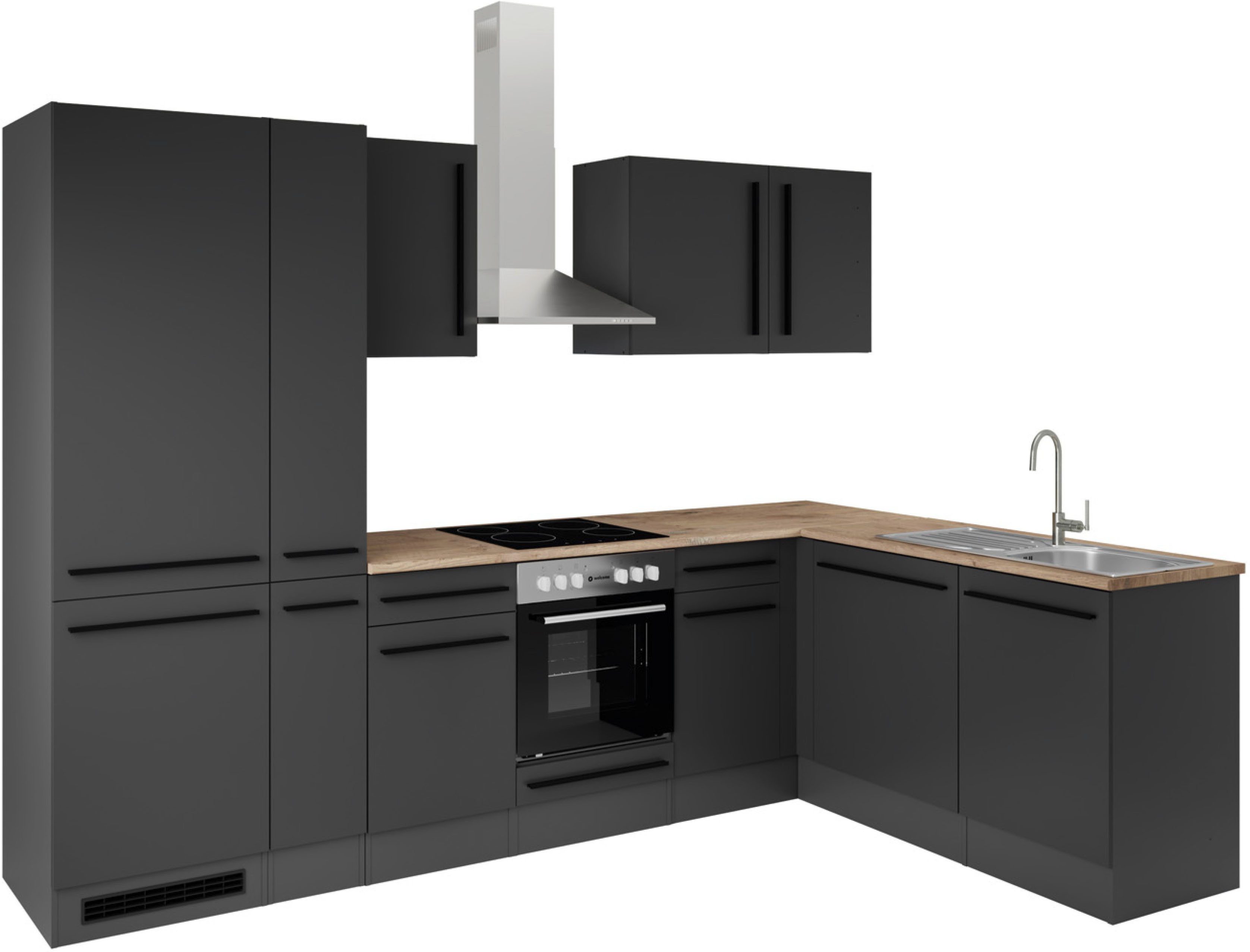 BASIC by Balculina Winkelküche Jazz, Stellbreite 310x175 cm, wahlweise mit E-Geräten
