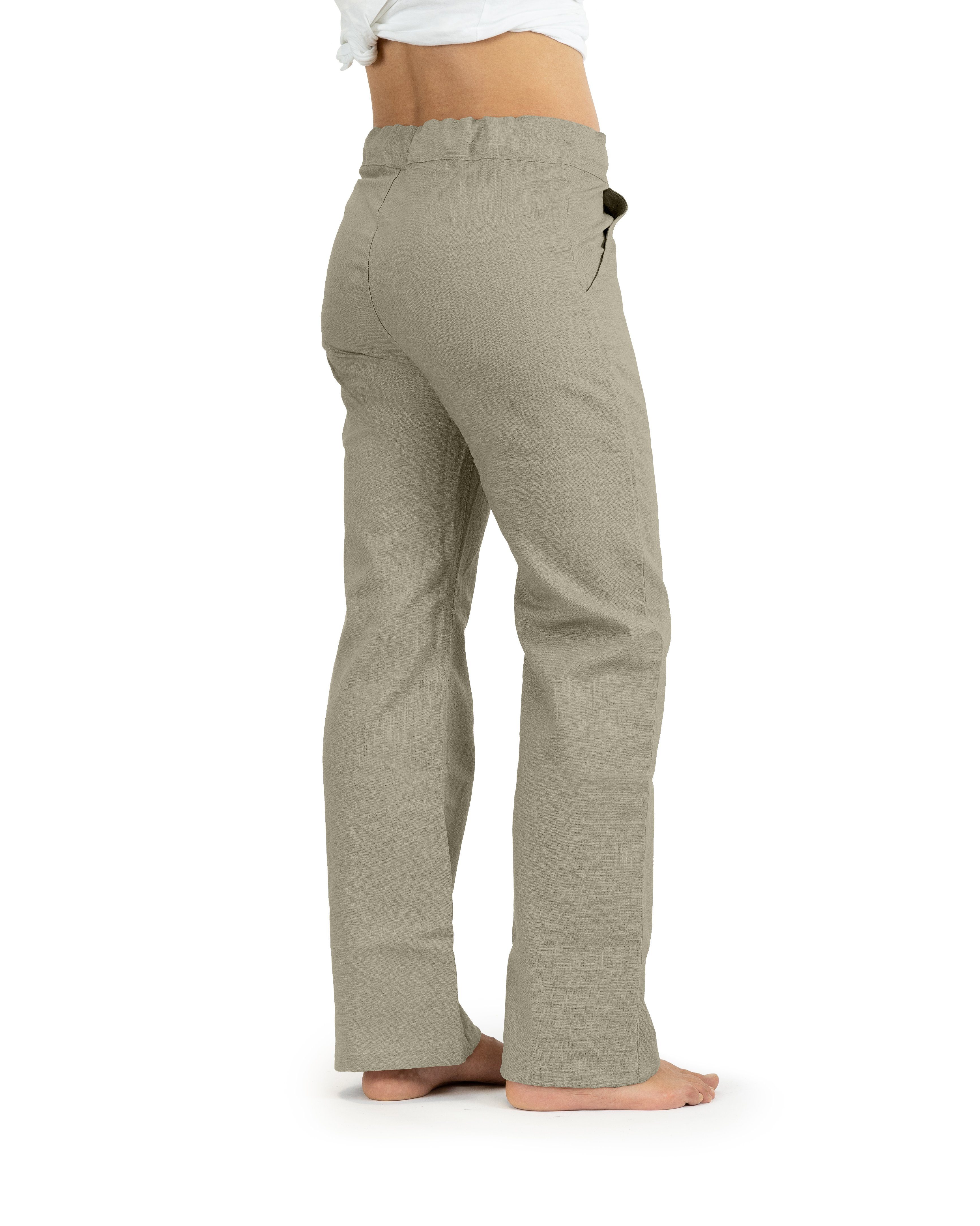 Essential-Slim Leinenhose oliv SCHAZAD