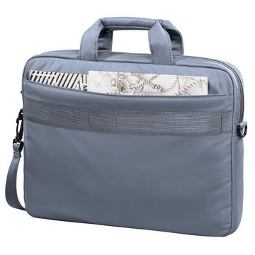 Hama Laptoptasche Notebook Tasche bis 40 cm (15,6 Zoll) aus Nylon, eleganter Look, Mit Tablet- und Dokumentenfach, Organizerstruktur und Trolleyband