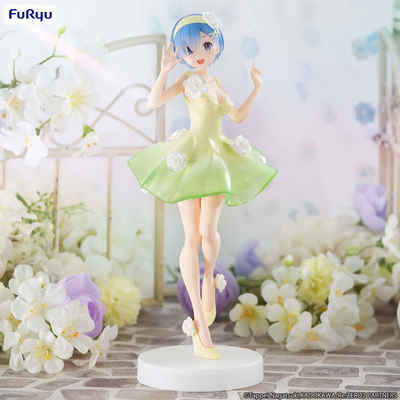 FuRyu Actionfigur Re: Zero Trio-Try-iT PVC Statue Rem Flower Dress 21 cm
