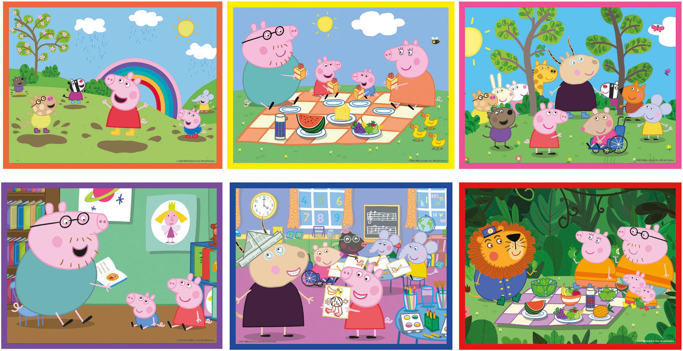 Clementoni® Würfelpuzzle Peppa Pig, 12 Puzzleteile, Made in Europe