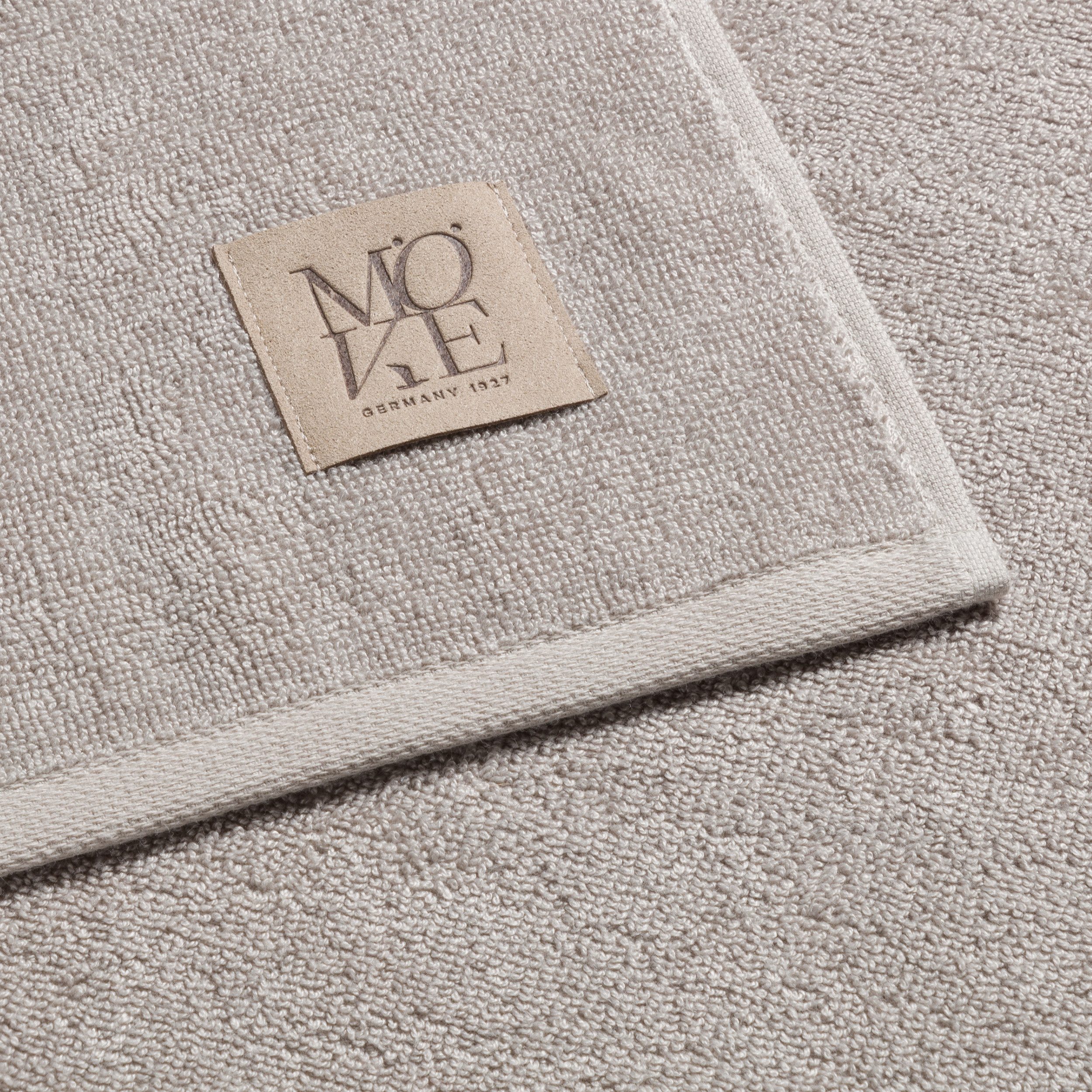 Möve Handtuch Soft Silence Uni mit Prägeetikett, Frottier (1-St)