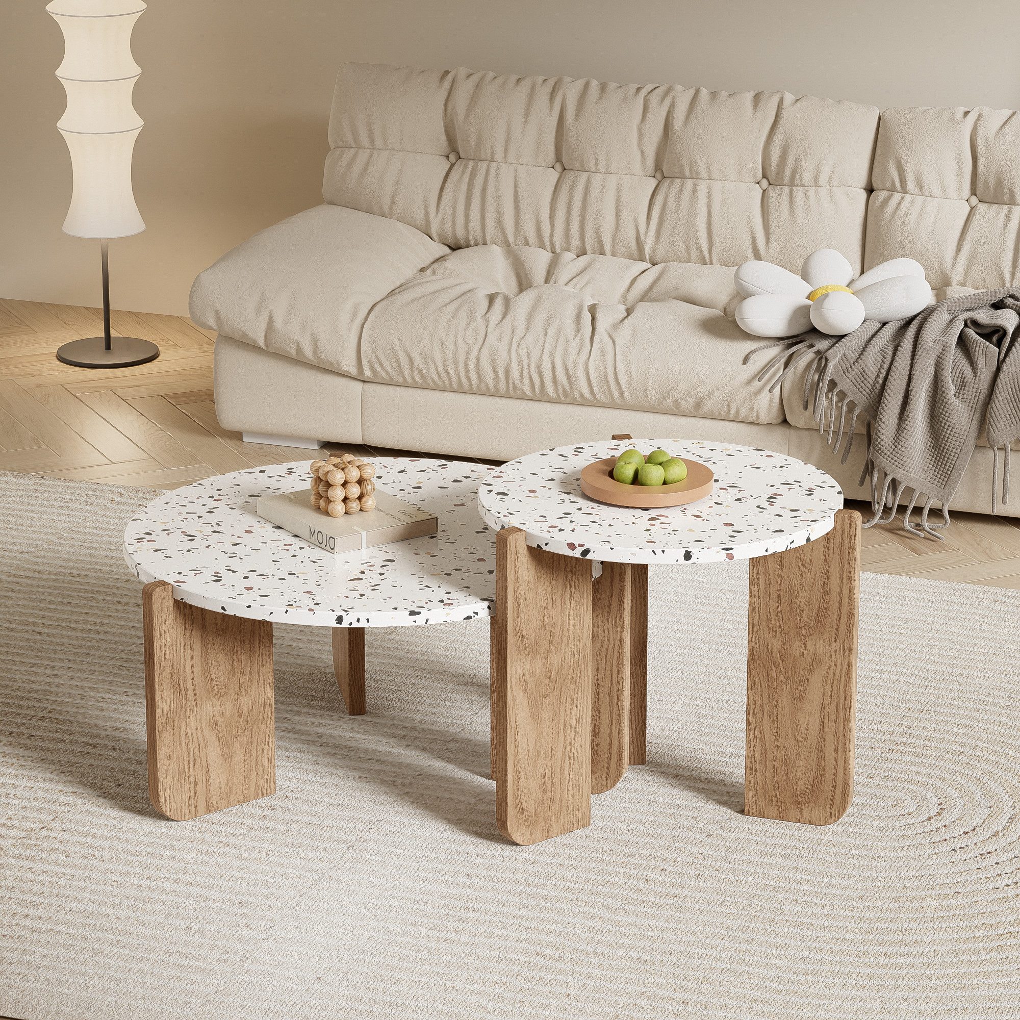 REDOM Couchtisch Nesting Couchtisch-Set 2-teilig (stabiler günstig online kaufen