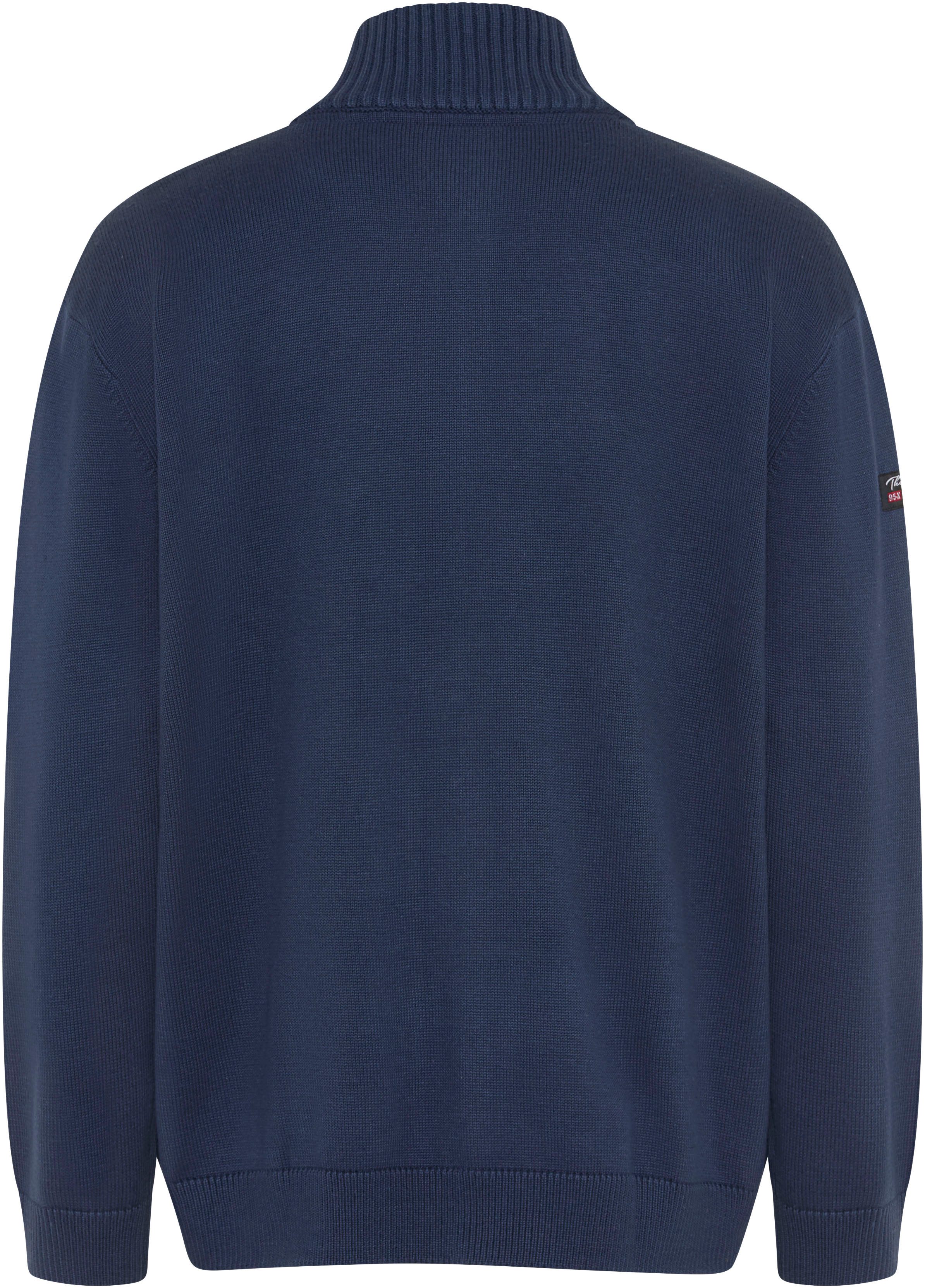 Man's World Plus Strickjacke auch in Grosse Größen bis Gr. 7XL Regular Fit, Langarm, mit Stehkragen, mit Reißverschluss – Bild 5 von 5