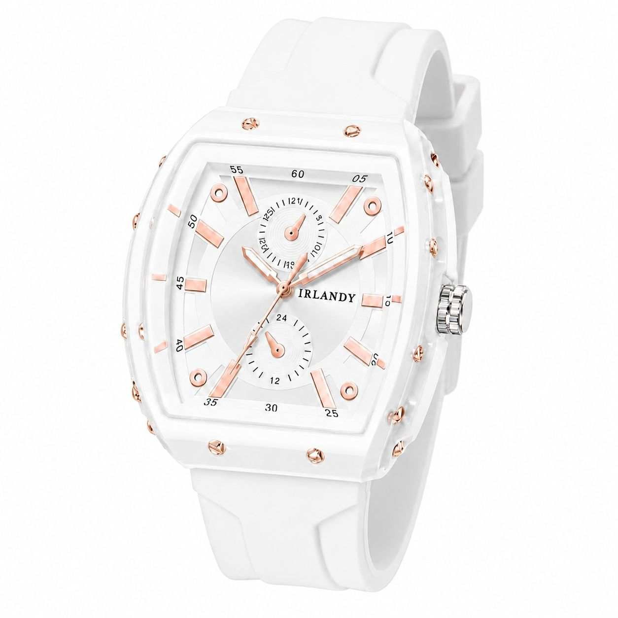 Taffstyle Quarzuhr Analoge Armbanduhr mit Quarzwerk Silikonarmband und eckigem Gehäuse, (Markante Sportliche Freizeituhr im Statement Look für Alltag und moderne Outfits - Geschenke für Männer), ideal auch als Geschenk