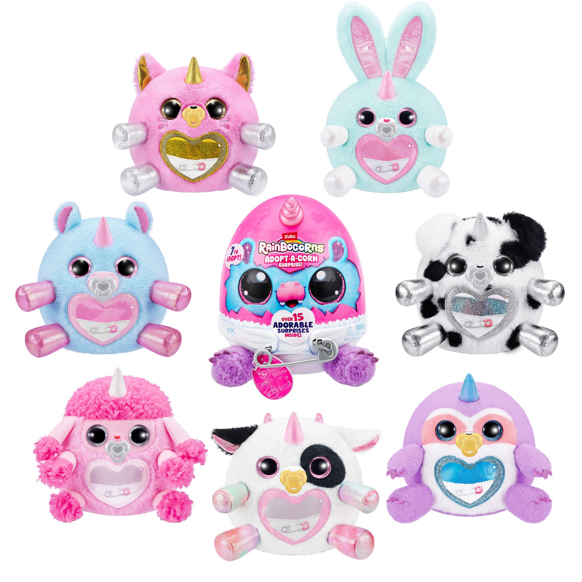 Rainbocorns Axolotlcorn Surprise van ZURU, verzamelbaar pluche speelgoed voor meisjes, 3