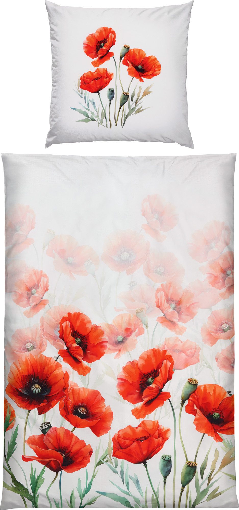 Erwin Müller Bettwäsche Bettwäsche, Mako-Satin, Blumen