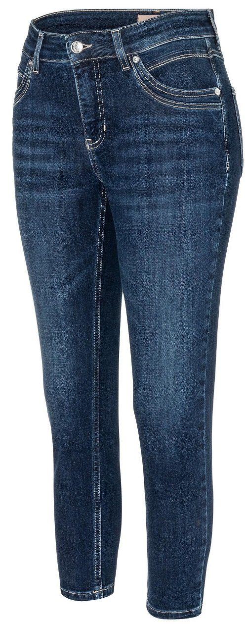 mit hoher wash Femininer 5-Pocket-Jeans MAC MAC Fit Jeans Mel Leibhöhe new basic