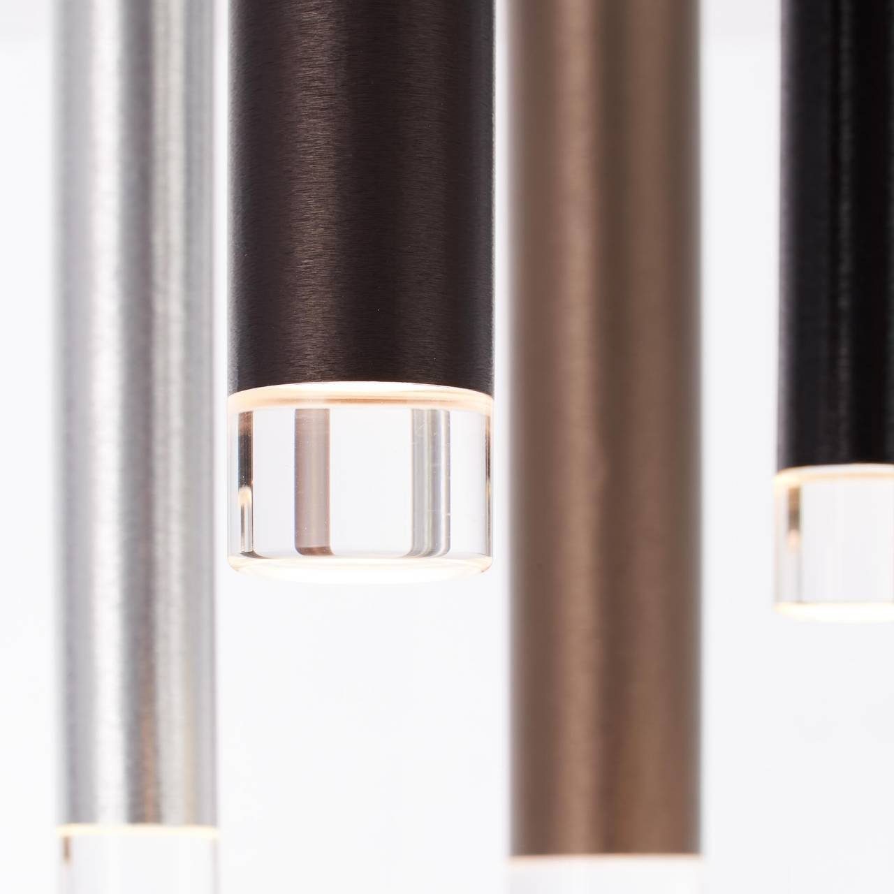 Brilliant Deckenleuchte Cembalo, LED fest integriert, Warmweiß, LED Deckenlampe 7flg braun/Kaffee