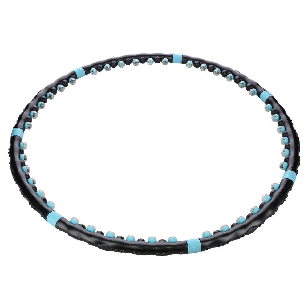 HMS Hula-Hoop-Reifen Magnetreifen Massagereifen Bauchtrainer (Spar-Set, 1-tlg., 98 cm zerlegbar), 42 Magnete, 7 Segmente, Massageköpfe, 98 cm