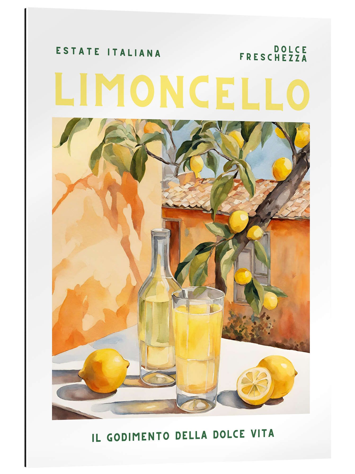 Posterlounge XXL-Wandbild Ohkimiko, Estate Italiana - Limoncello, Esszimmer Modern Illustration