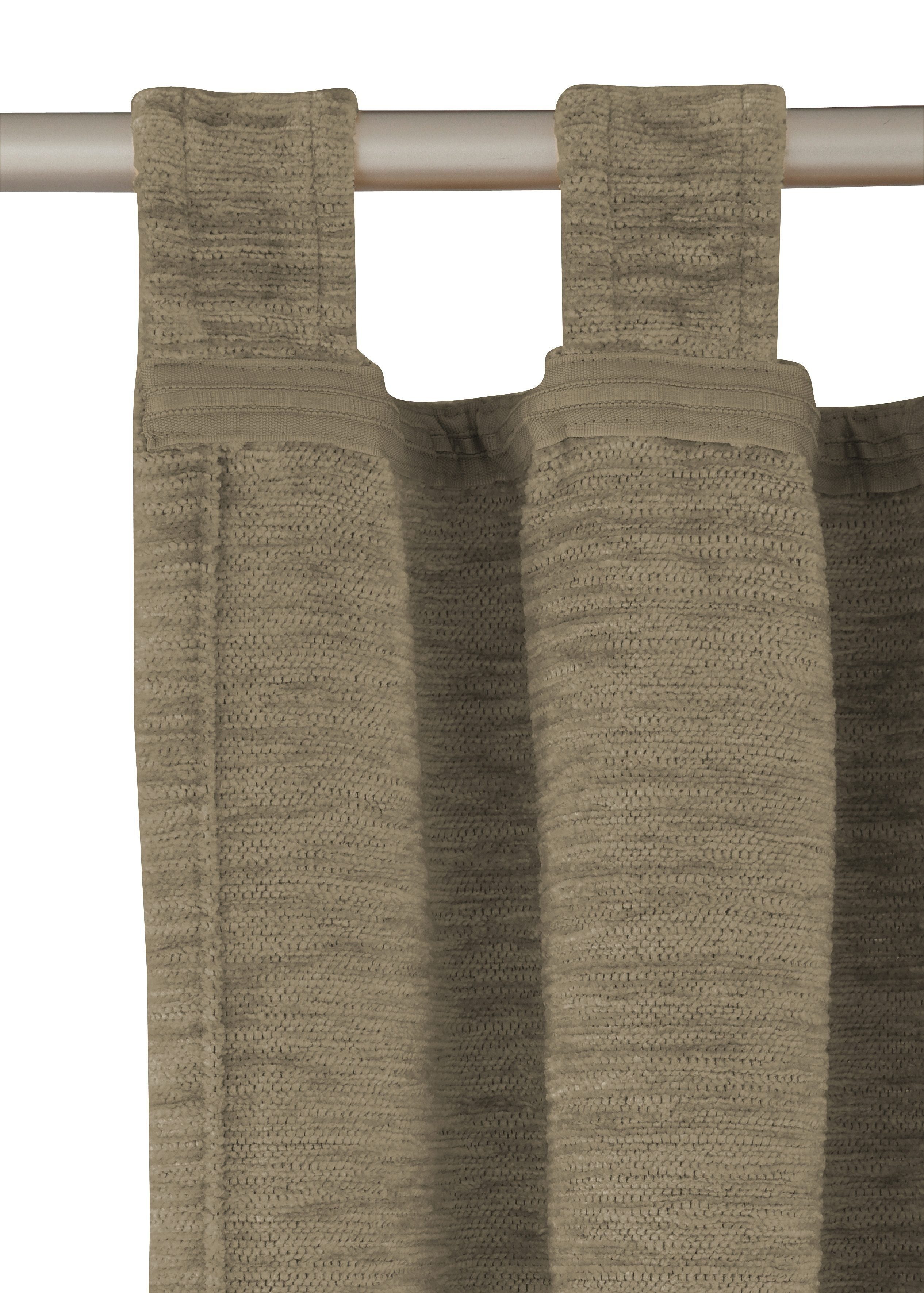 Wirth Vorhang Trondheim 234 g/m² (1 St), Schlaufen, blickdicht, Chenille