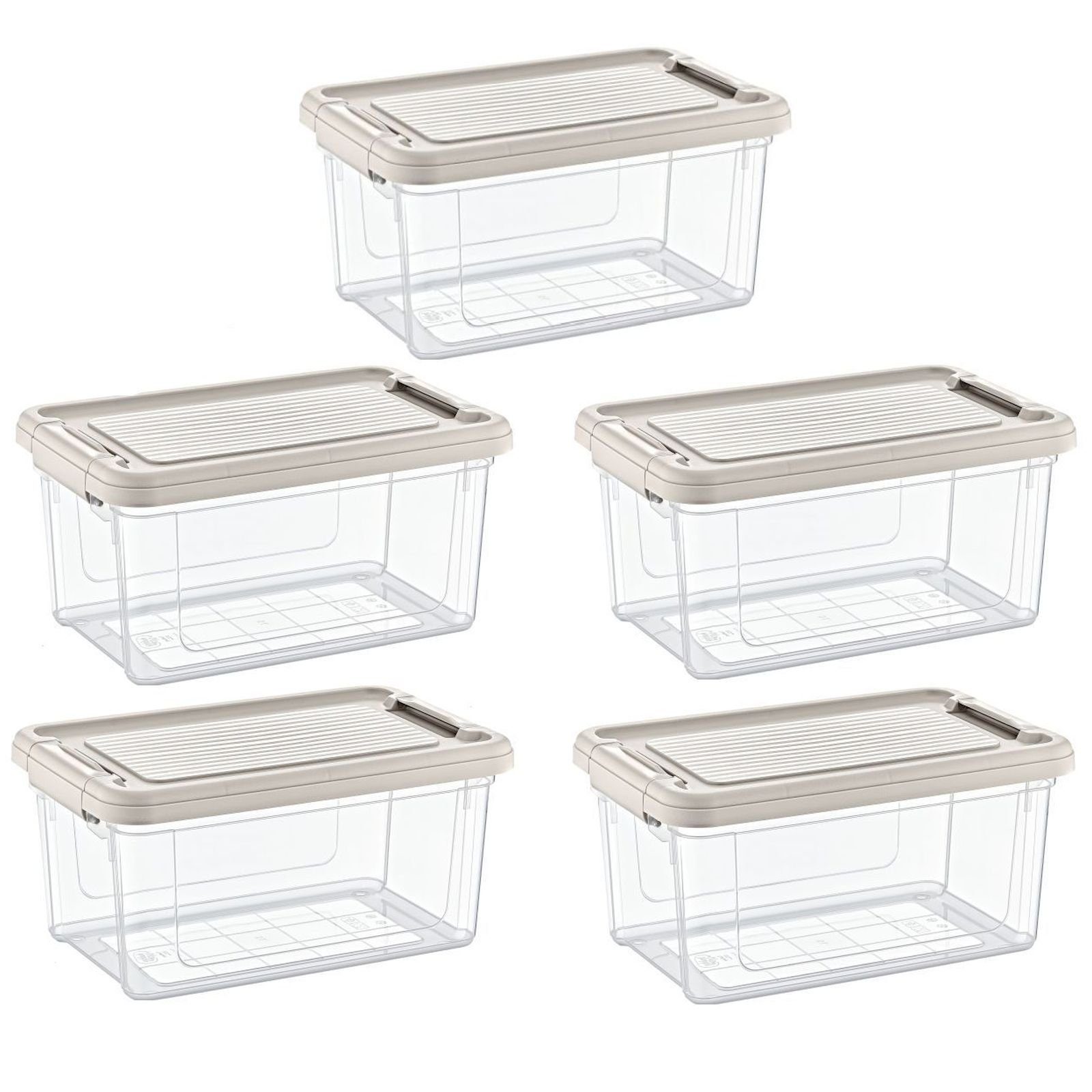 astor24 Aufbewahrungsbox Aufbewahrungsbox Deckel Kunststoffbox Transparent Regalbox Lagerbox (Spielzeugbox), 16 verschiedene Größen Stapelbox Kiste Lagerbox Werkstatt Garten