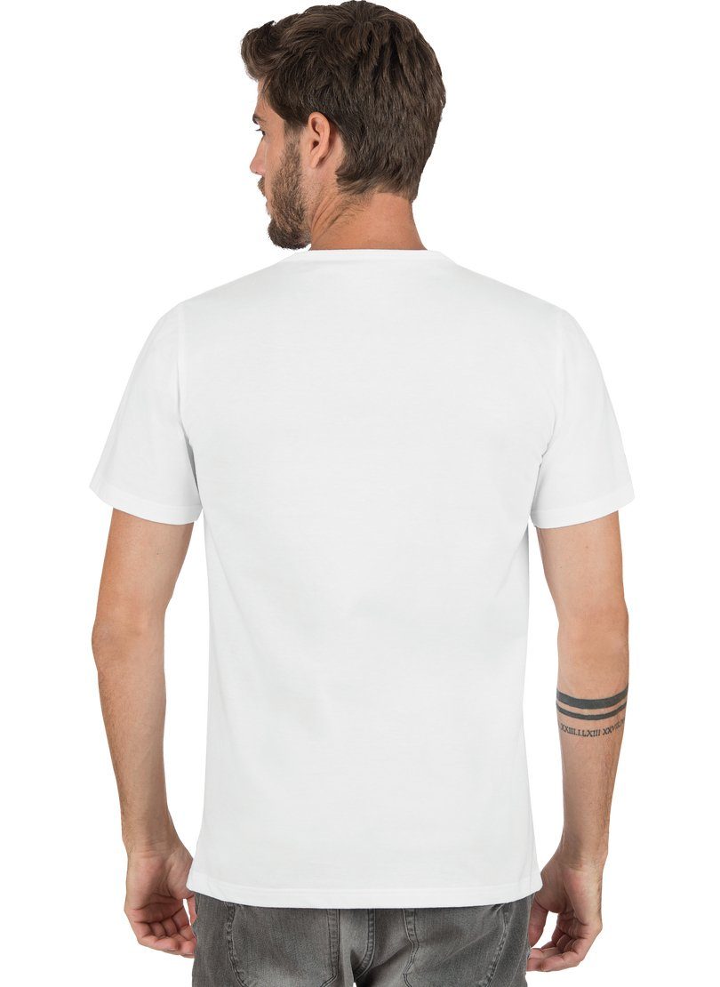 100% Trigema (kbA) V-Shirt weiss-C2C T-Shirt TRIGEMA Bio-Baumwolle aus