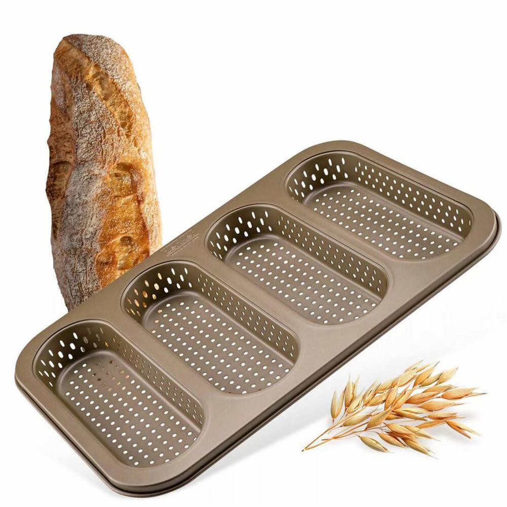Zenker Brotbackform 4er Mini Dein Brot! 32 x 22 cm