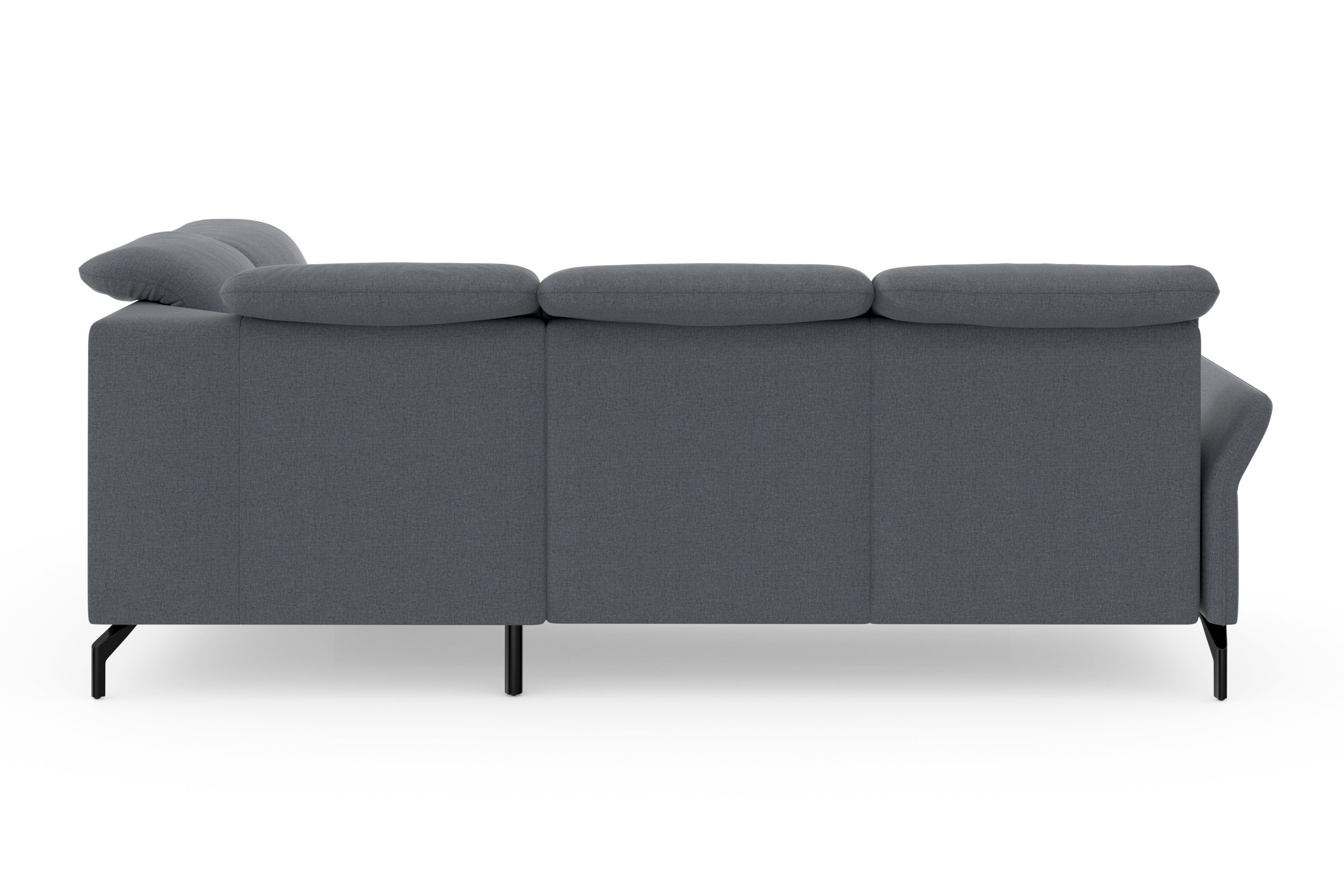 sit&more Ecksofa Fashion, wahlweise mit Kopfteilverstellung und Vorziehsitz, motorisch