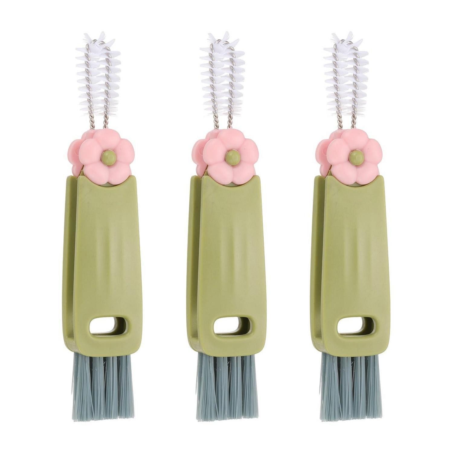 LuxusKollektion Fugenbürste Reinigungsbürste 3-in-1 Grün, (3-tlg)