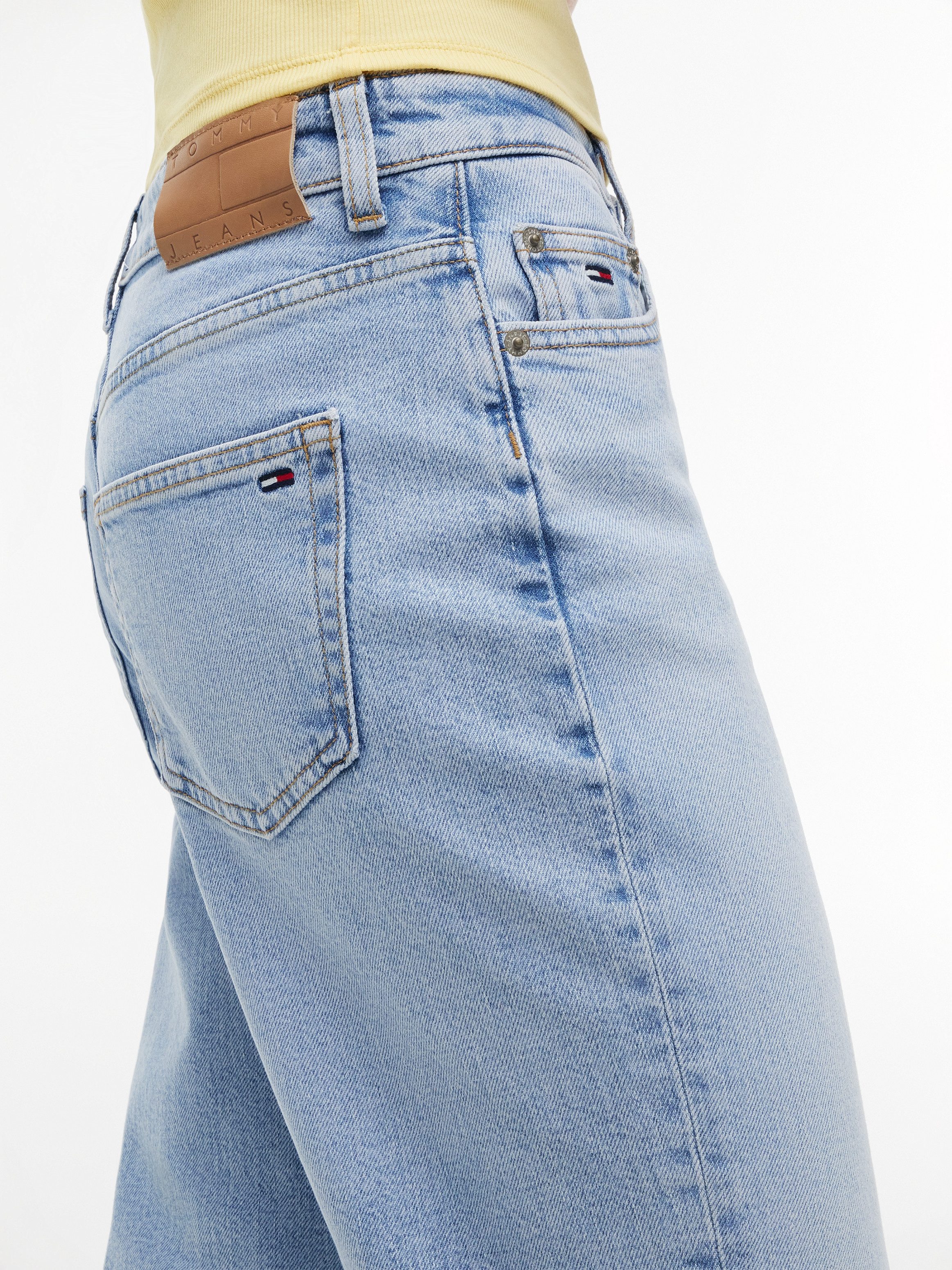 Tommy Jeans Straight-Jeans SOPHIE LW STR BI0112 Baumwoll-Lyocell-Mix mit Stretch