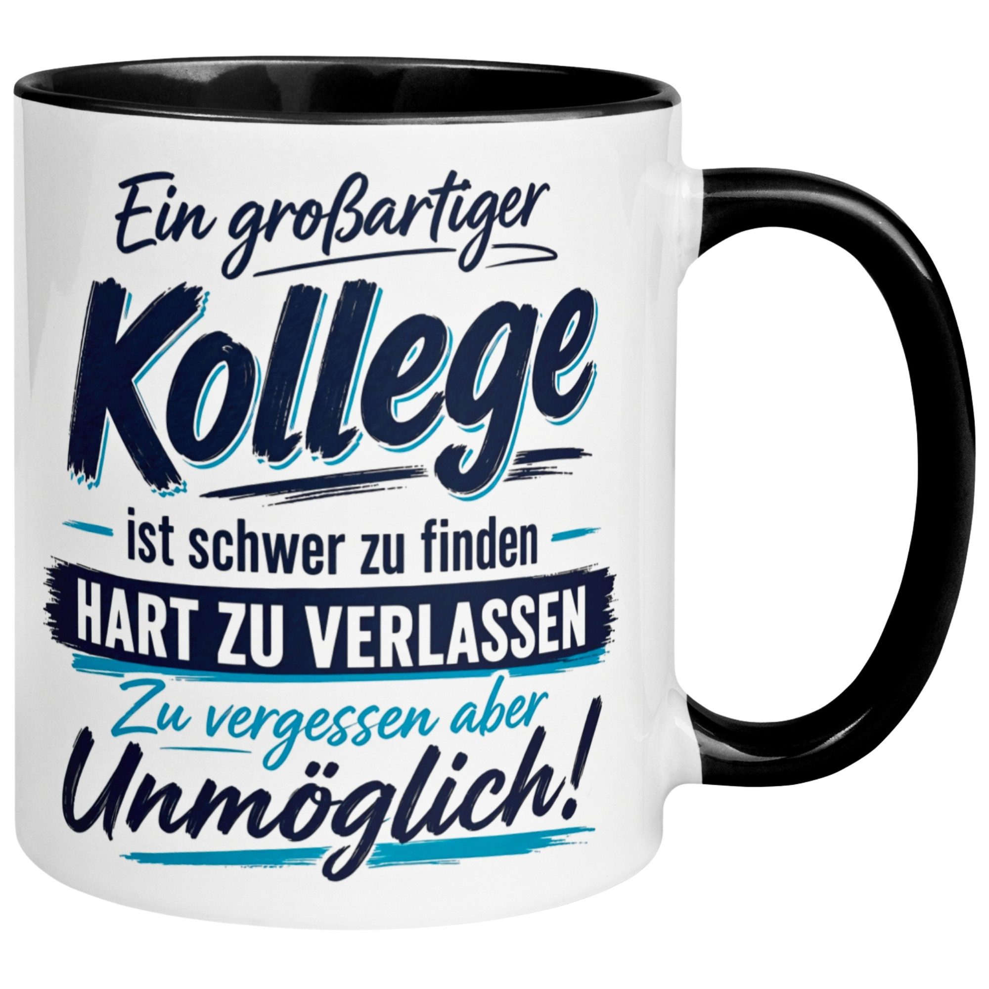 Momentals Tasse Tasse Abschied Kollege – Ein großartiger Kollege ist schwer zu finden, Gratis Versand · Links-&Rechtshänder · Spülmaschinenfest