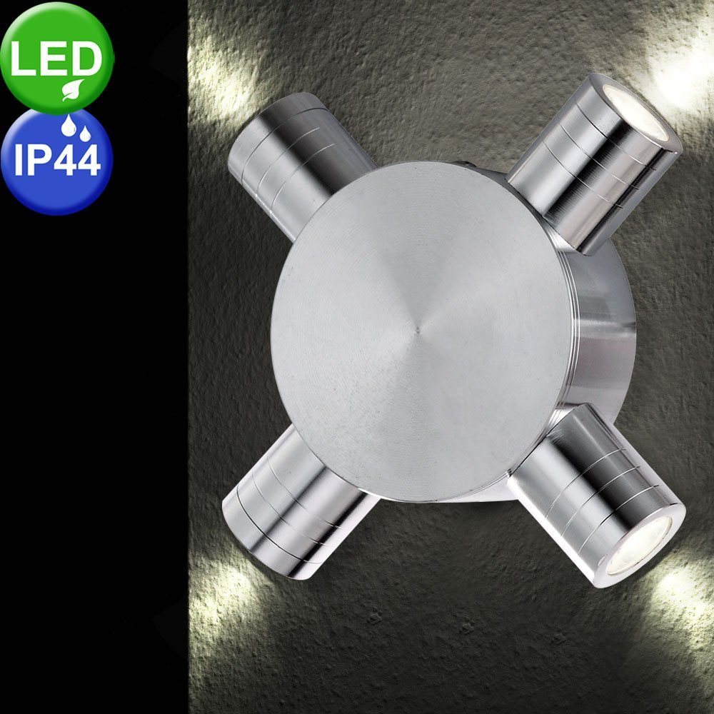 Globo LED-Leuchtmittel Wandleuchte verbaut, Warmweiß, LED LED fest Wandleuchte, Globo Wandlampe Beleuchtung Lampe Wandbeleuchtung