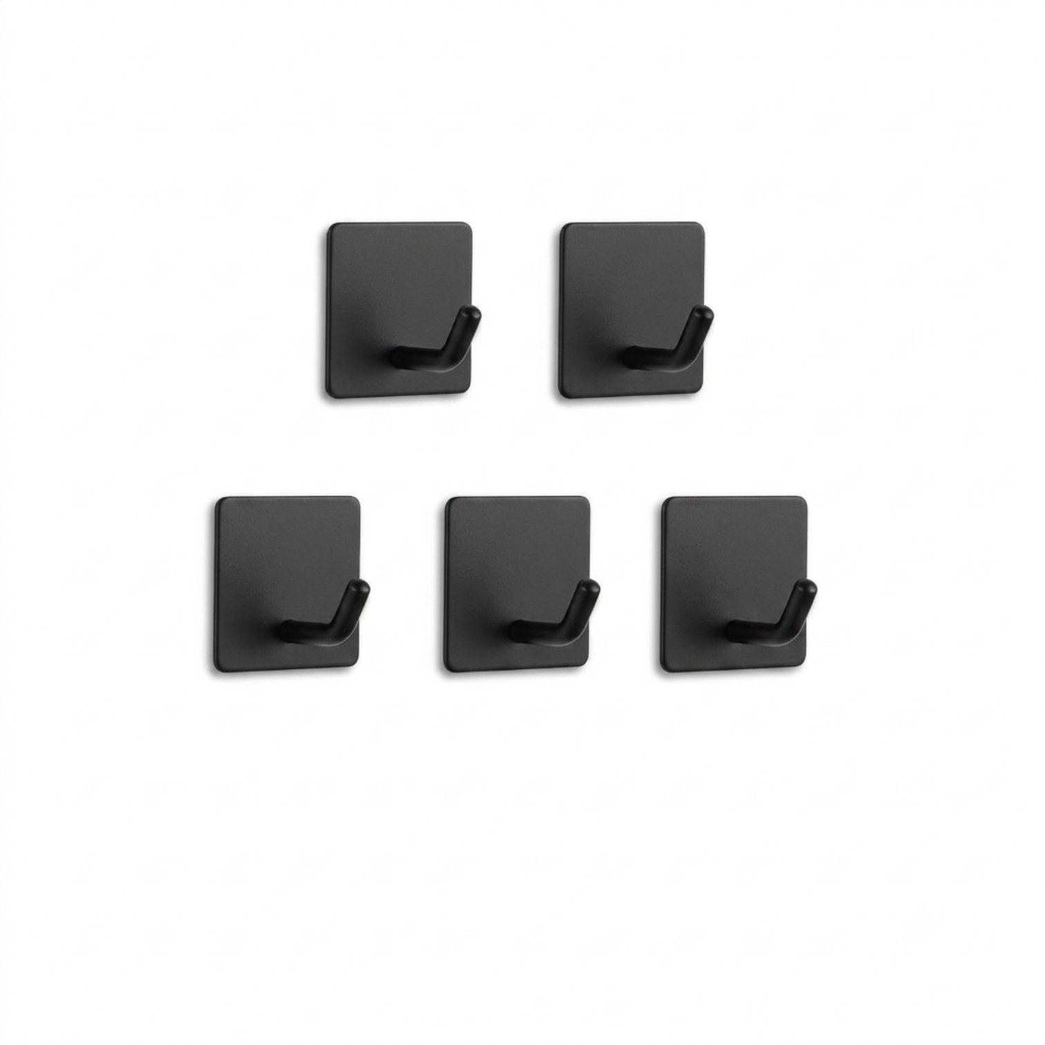 TECBULL Handtuchhaken Klebehaken aus Edelstahl, Wandhaken selbstklebend, V2, (5-St)