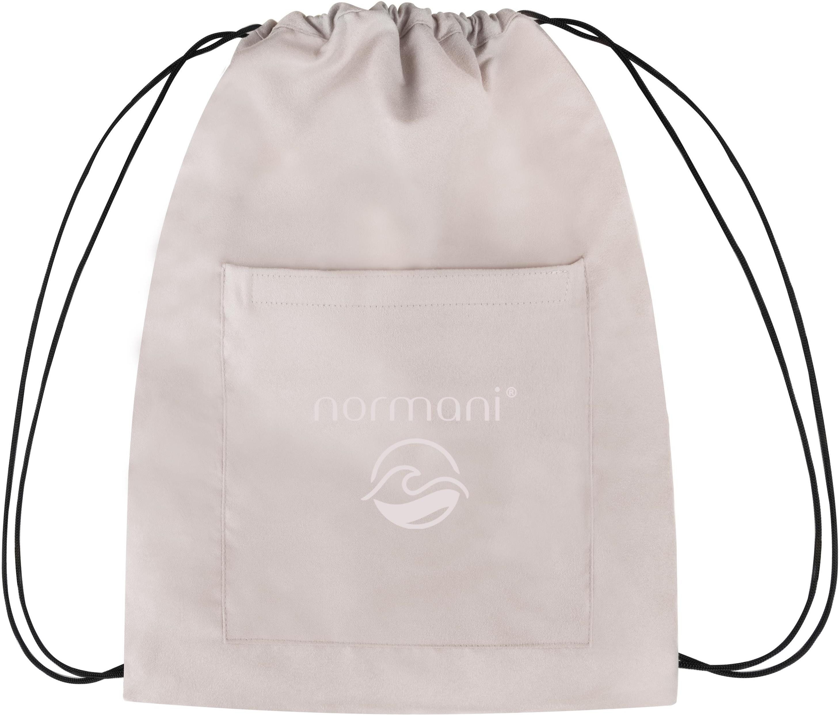 normani Badetücher Badehandtuch mit Rucksackfunktion, Polyester, günstig online kaufen