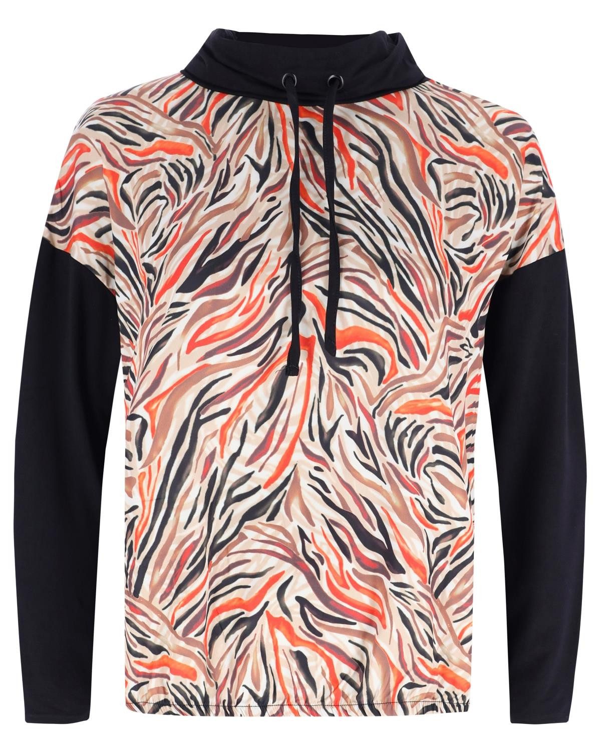 Hajo Blusenshirt Shirt Blousonform mit halsfernem Kragen