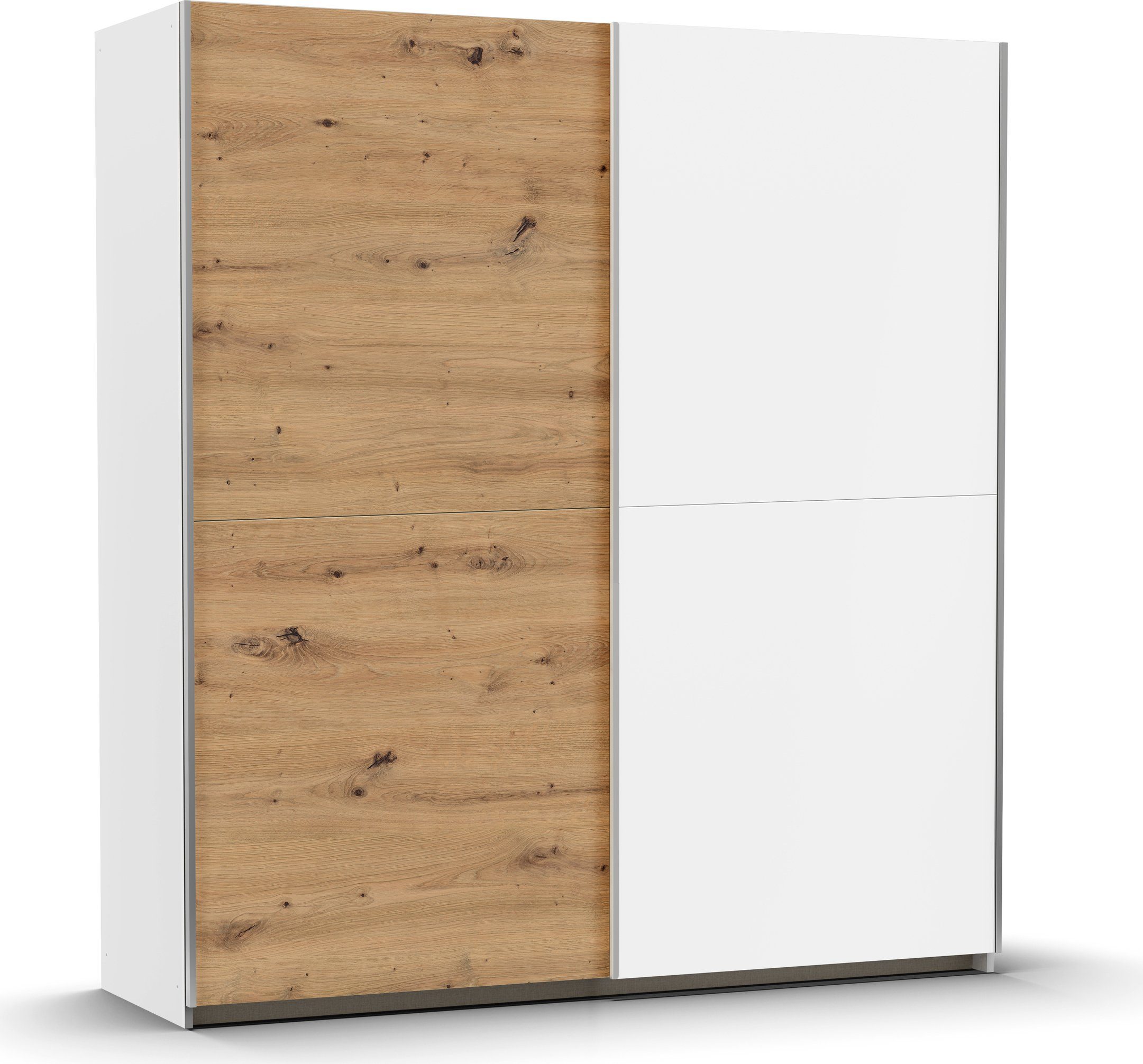 rauch Schwebetürenschrank Kleiderschrank Schrank Garderobe Wäscheschrank SATURN (3 verschiedene Ausstattungen BASIC/CLASSIC/PREMIUM (inkl. SOFT-CLOSE) zeitlose Farbkombinationen, B/H/T: 175/191/59 cm MADE IN GERMANY