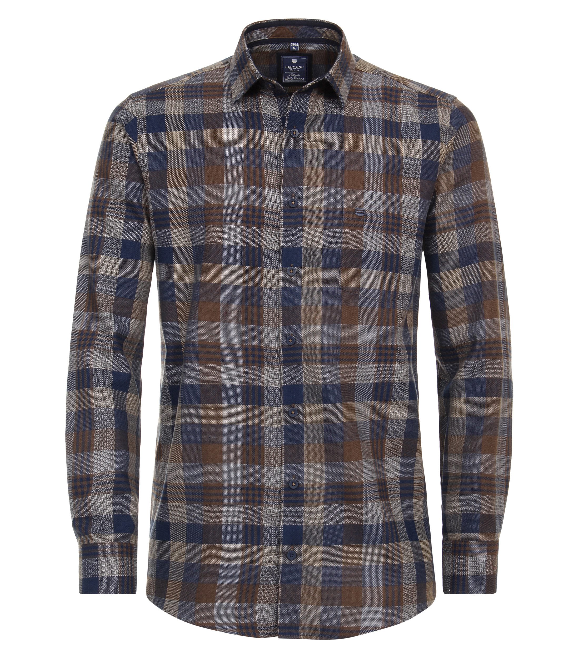 Langarmhemd kariert Comfort Fit