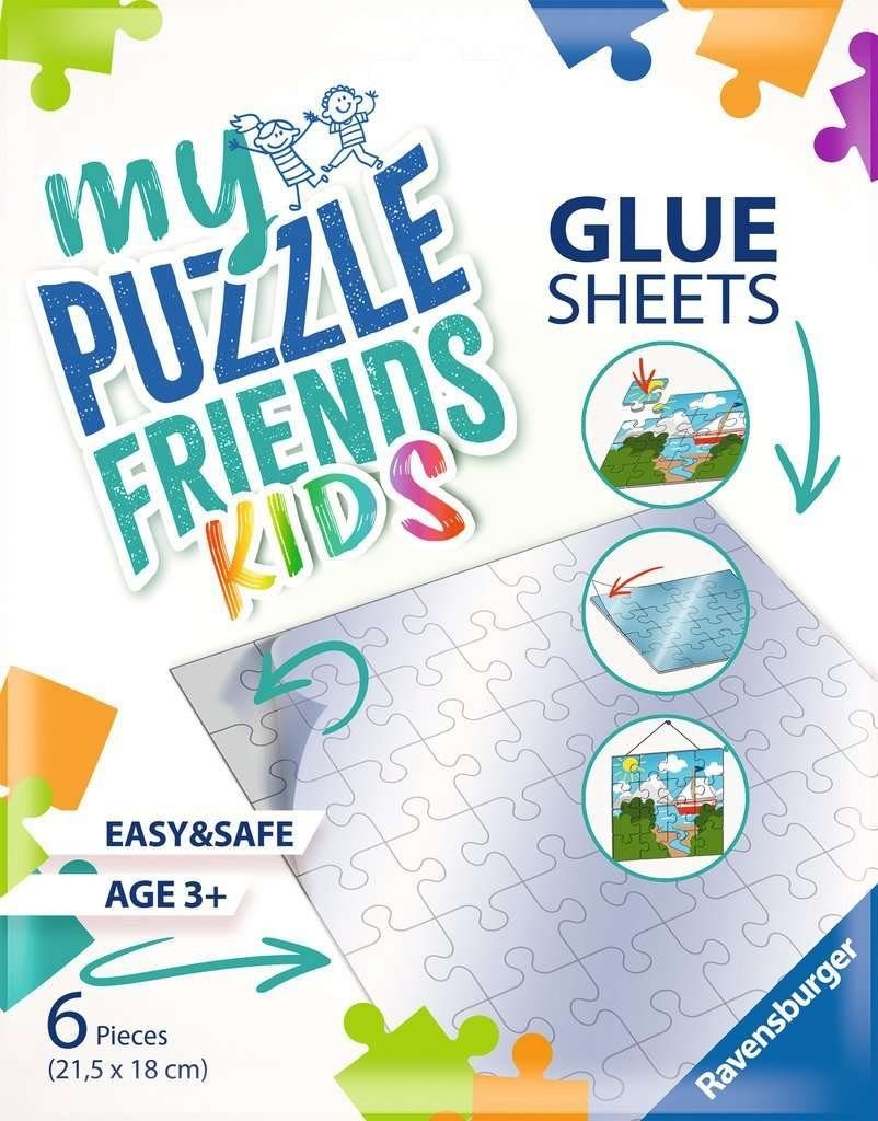 Ravensburger Puzzle Puzzlefolie Glue Sheets 6 Teile, 6 Puzzleteile