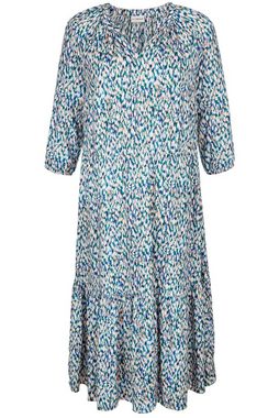 MIAMODA Sommerkleid Kleid Allovermuster Saumvolant