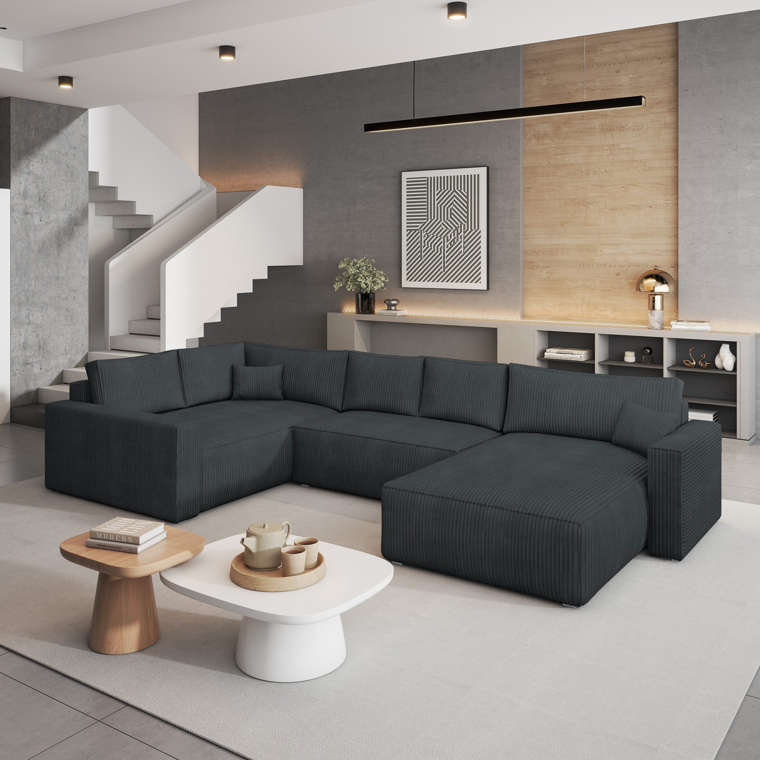 Masseno Ecksofa VELAMI mit Schlaffunktion U-Form, günstig online kaufen