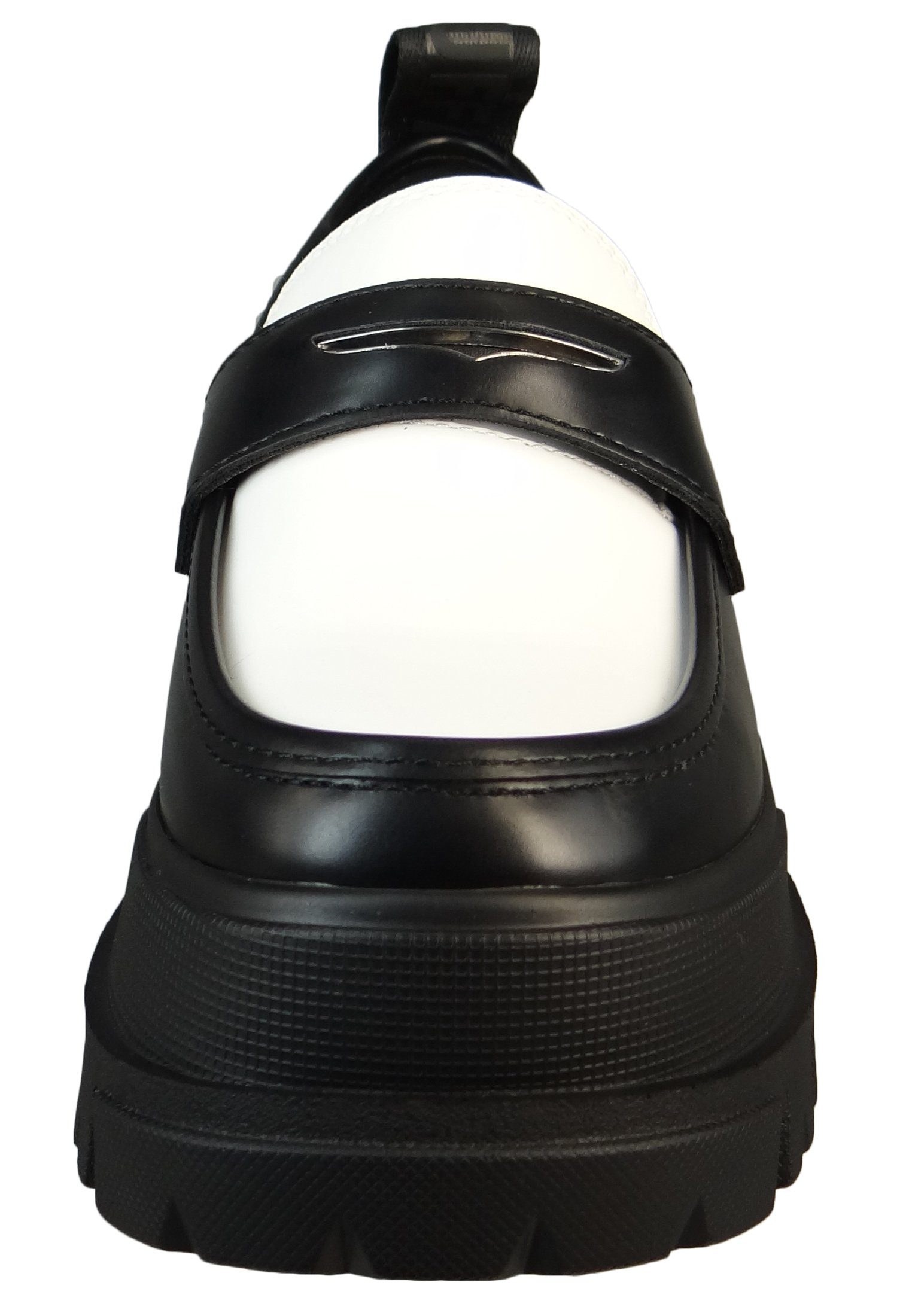 Buffalo 1622300 Aspha Loafer Vegan Black/White Slipper