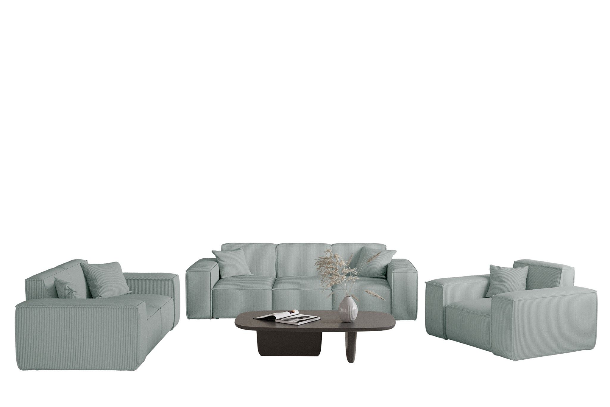 Fun Möbel Polstergarnitur Sofaset Designersofa CELES günstig online kaufen