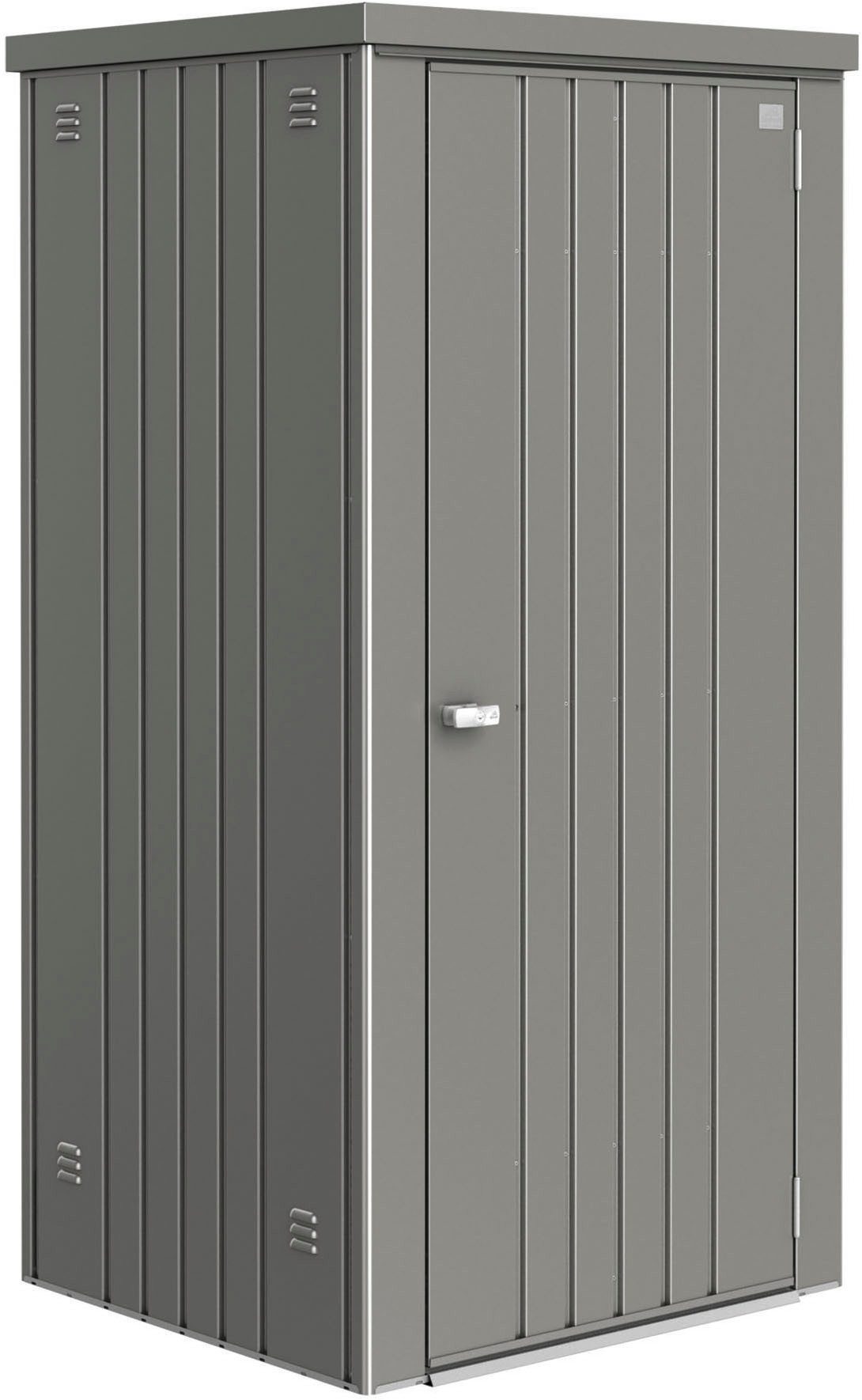 Biohort Garten-Geräteschrank Gr. 90, verschiedene Farben, BxT: 93x83 cm, aus Metall mit hohem Nutzwert