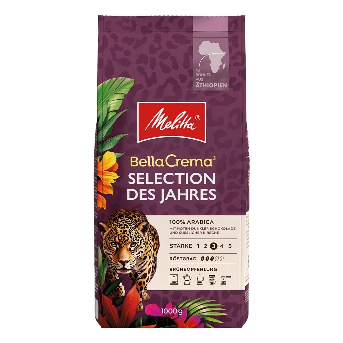 Melitta Kaffee BellaCrema® Selection des Jahres, 1000 g, ganze Bohnen